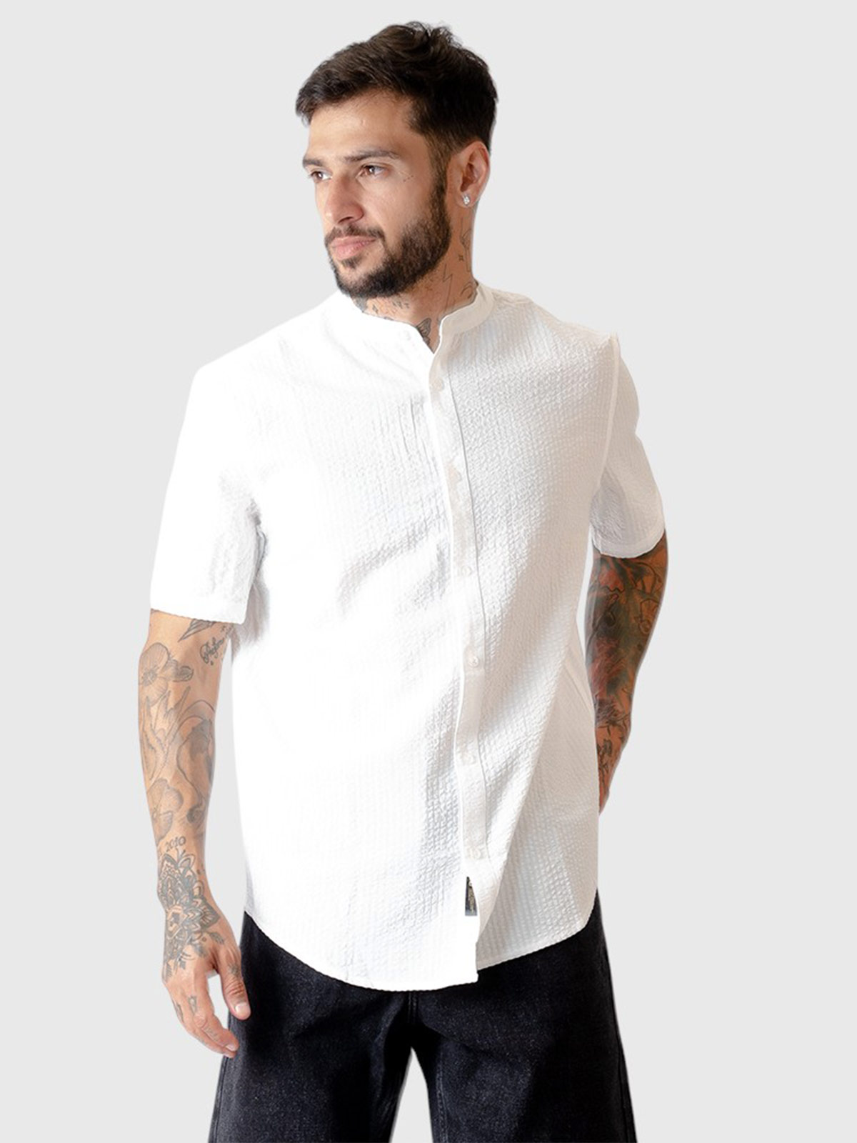 CAMISA MANGA CORTA ALGODÓN HOMBRE BLACKOUT RIVERSIDE - 3