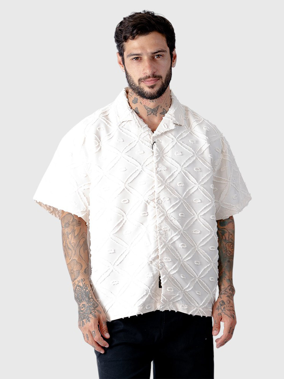 CAMISA MANGA CORTA ALGODÓN HOMBRE BLACKOUT PARADISE - 1