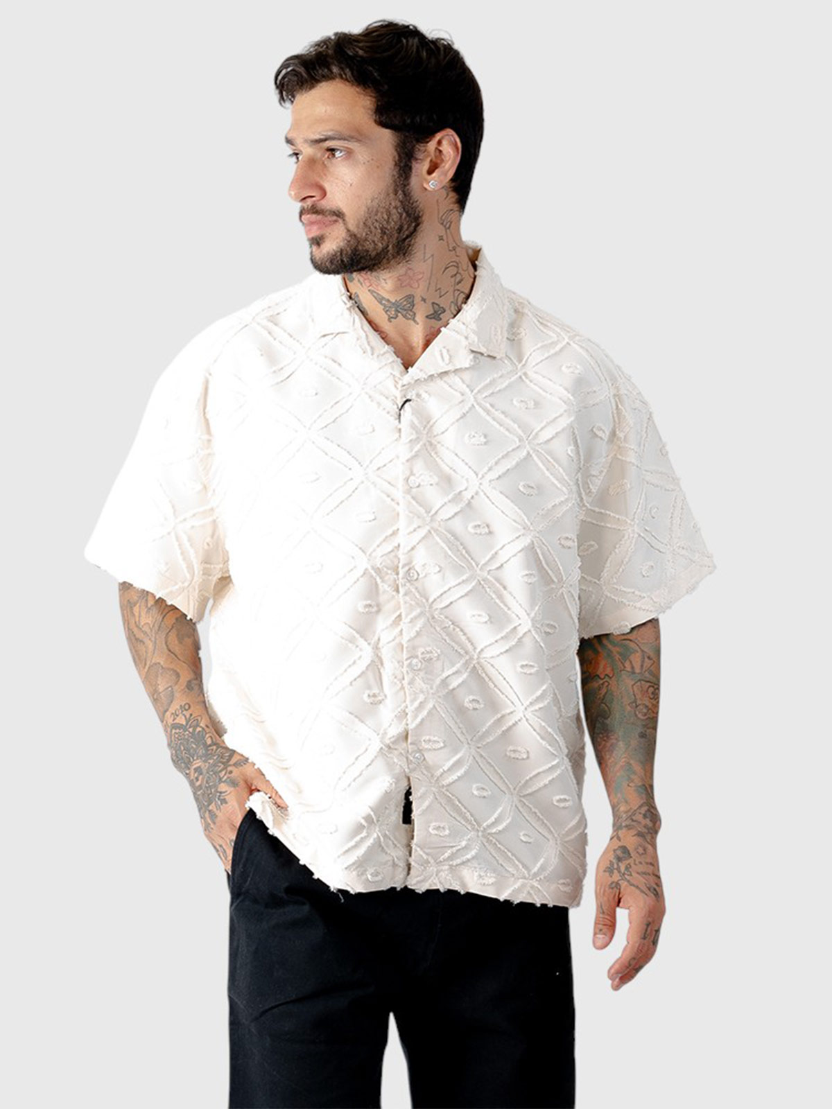 CAMISA MANGA CORTA ALGODÓN HOMBRE BLACKOUT PARADISE - 3