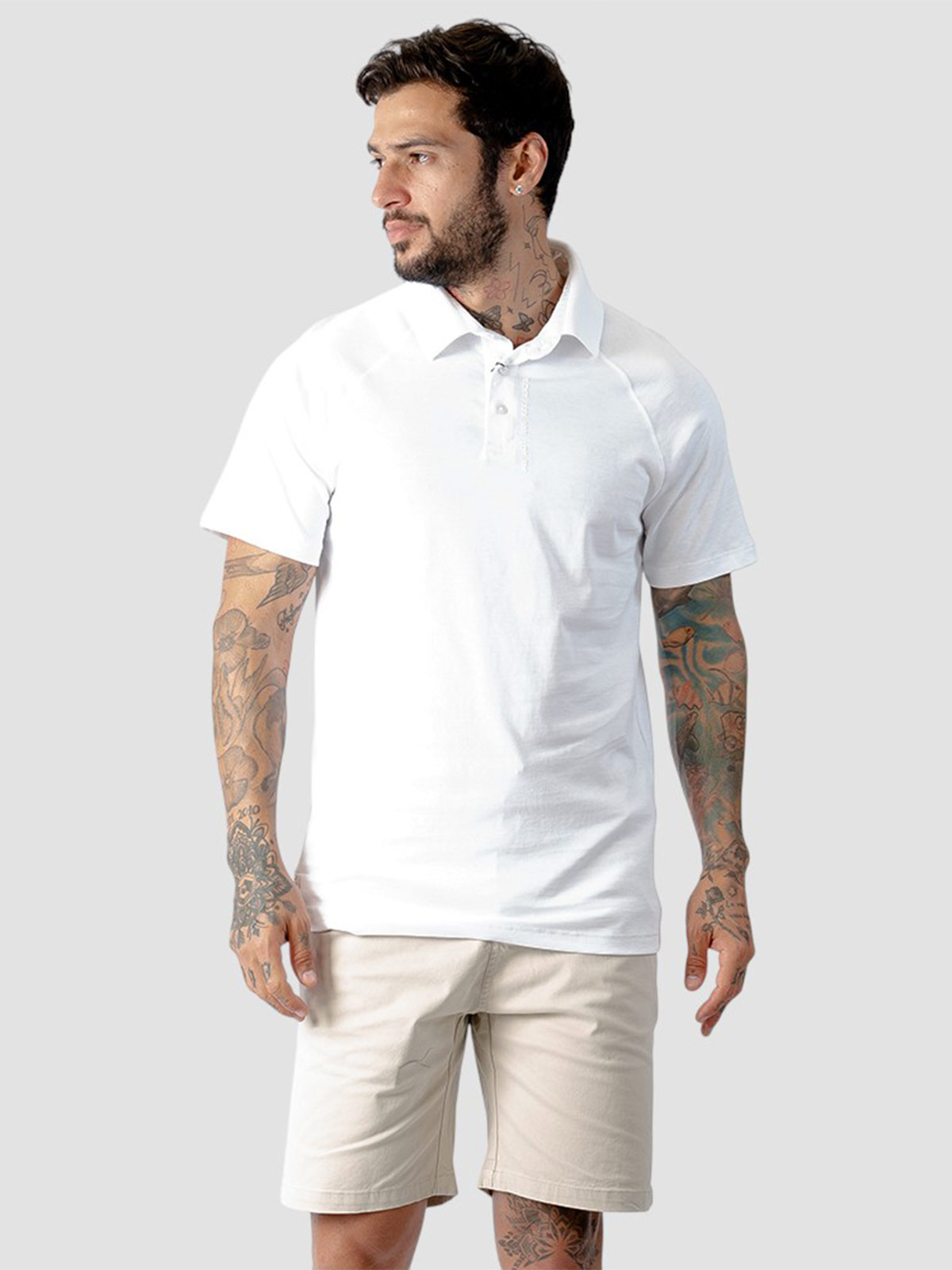 POLO MANGA CORTA ALGODÓN HOMBRE BLACKOUT YAMP - 3
