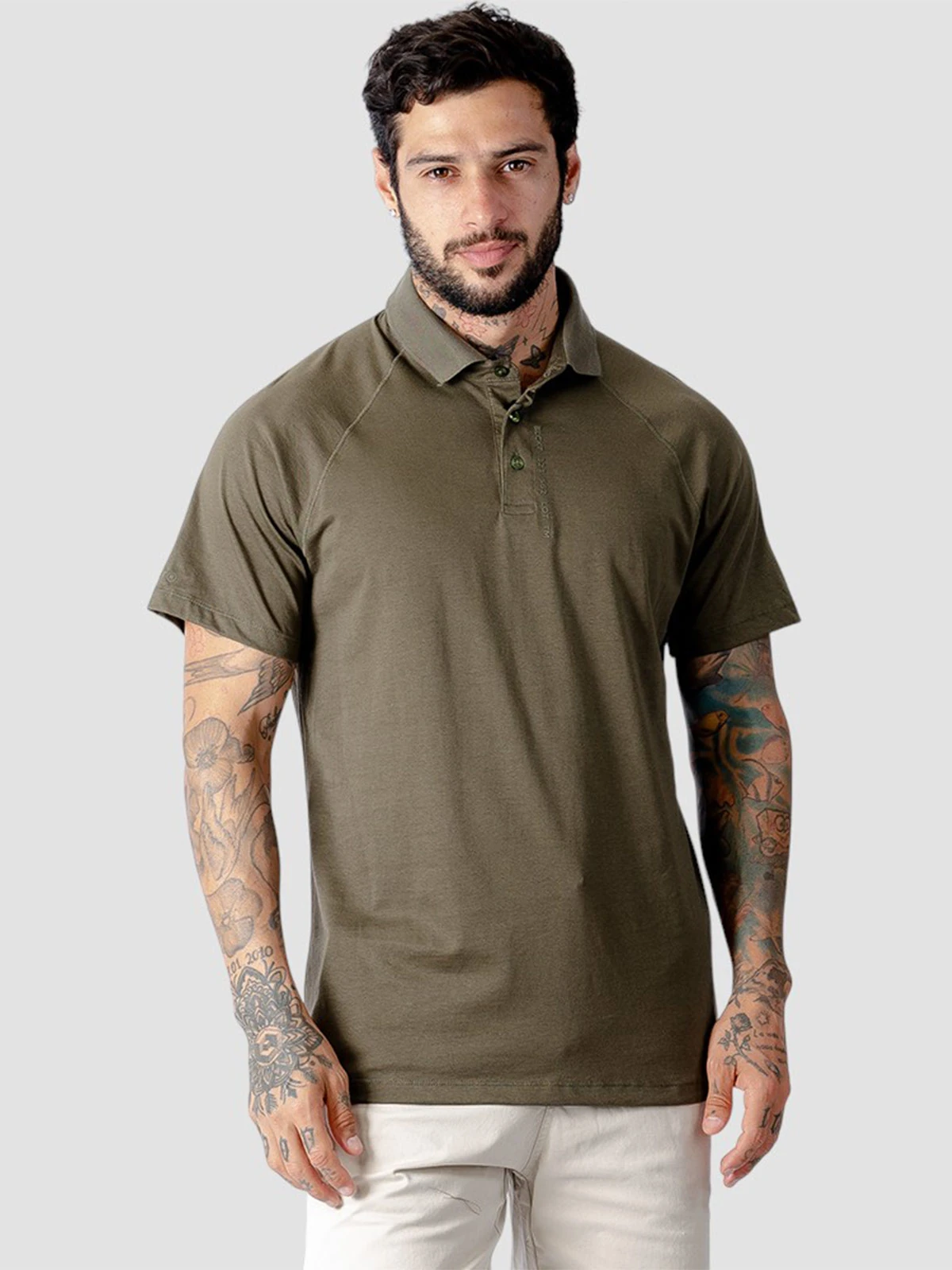 POLO MANGA CORTA ALGODÓN HOMBRE BLACKOUT YAMP - 1