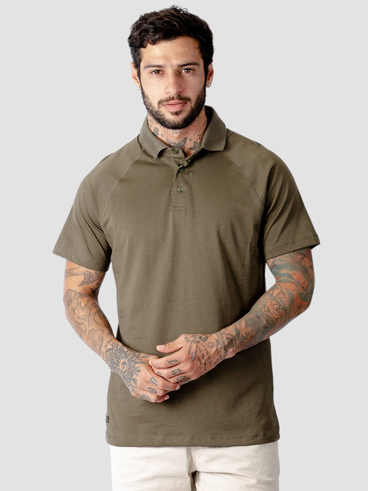 POLO MANGA CORTA ALGODÓN HOMBRE BLACKOUT YAMP - 3