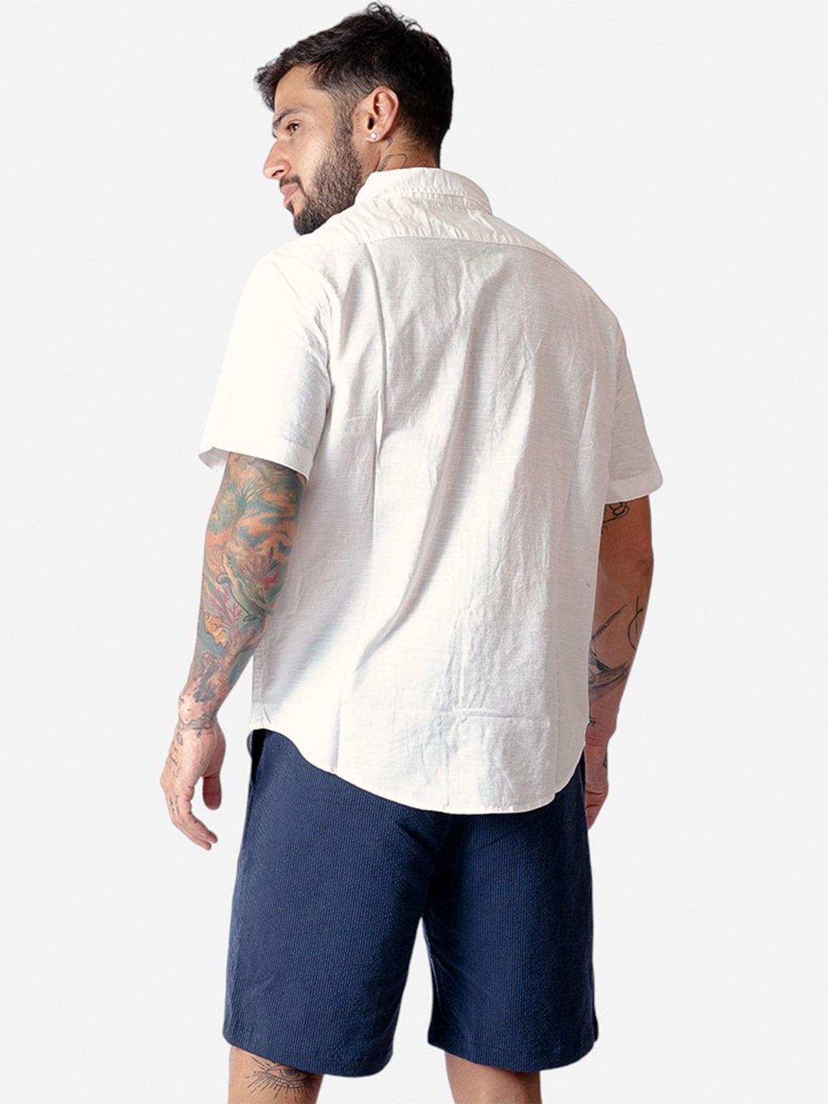 CAMISA MANGA CORTA HOMBRE ALGODÓN WOALLANCE ANGGELO H25-26 - 2