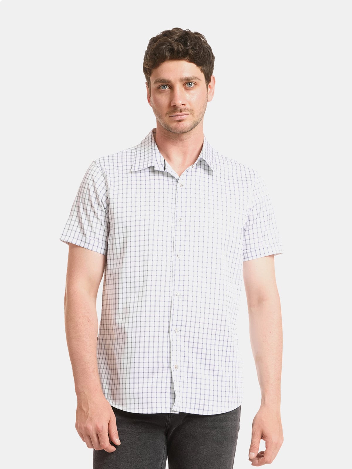 CAMISA MANGA CORTA ALGODÓN HOMBRE METAL JEANS PIERO - 1
