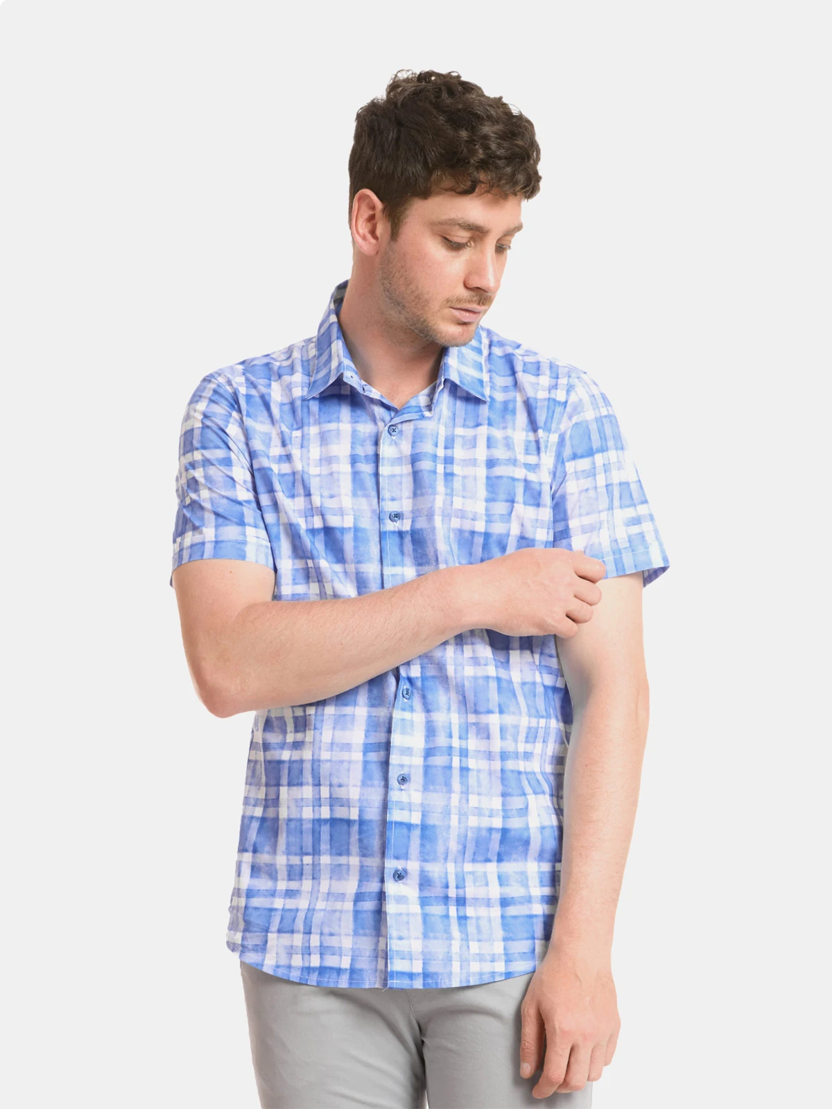 CAMISA MANGA CORTA ALGODÓN HOMBRE METAL JEANS MART - 3