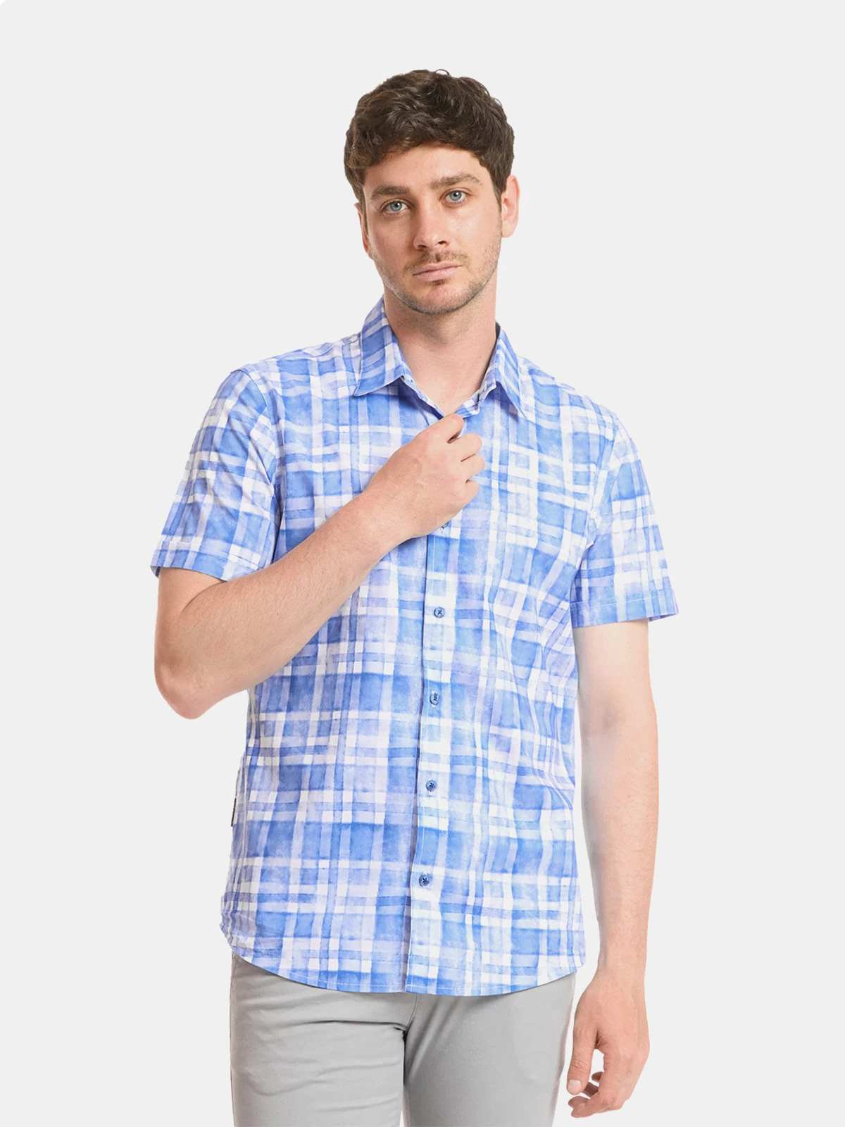 CAMISA MANGA CORTA ALGODÓN HOMBRE METAL JEANS MART - 1