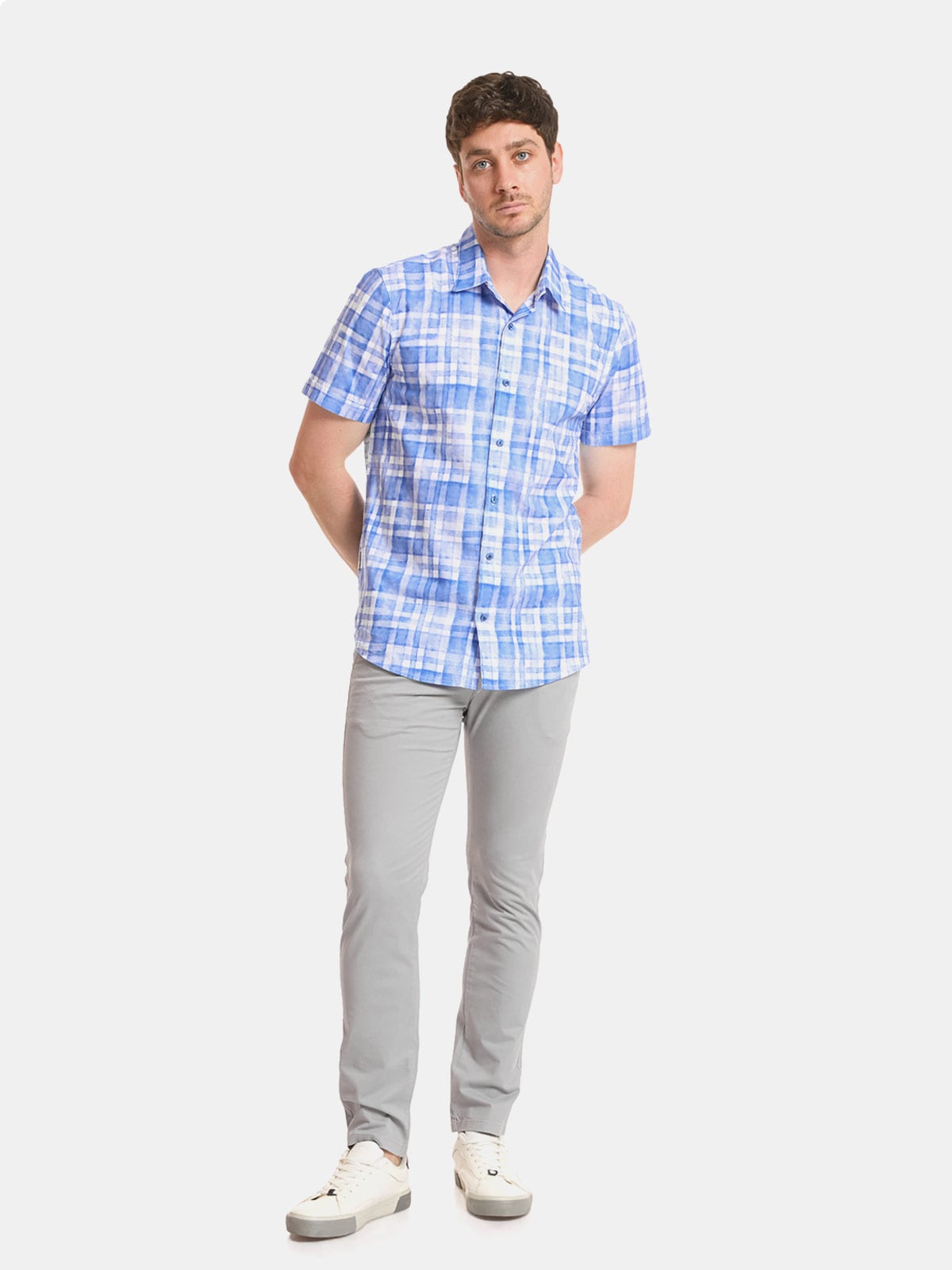 CAMISA MANGA CORTA ALGODÓN HOMBRE METAL JEANS MART - 4