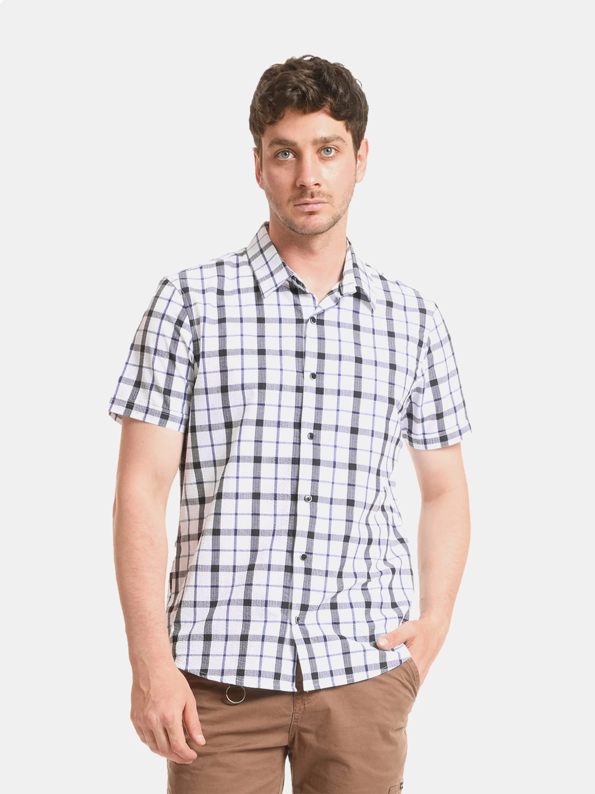 CAMISA MANGA CORTA ALGODÓN HOMBRE METAL JEANS VELARDE - 1