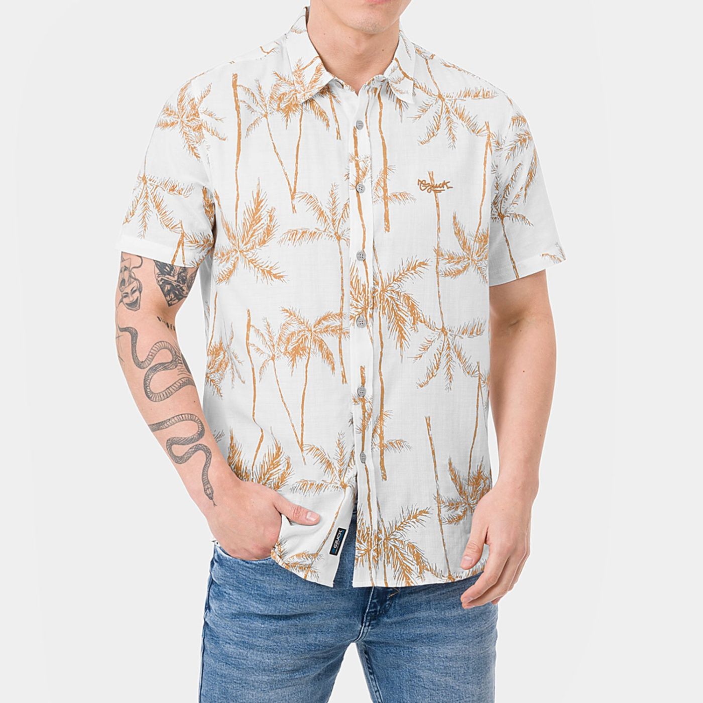 CAMISA MANGA CORTA HOMBRE GZUCK ZEN PALMX - 1