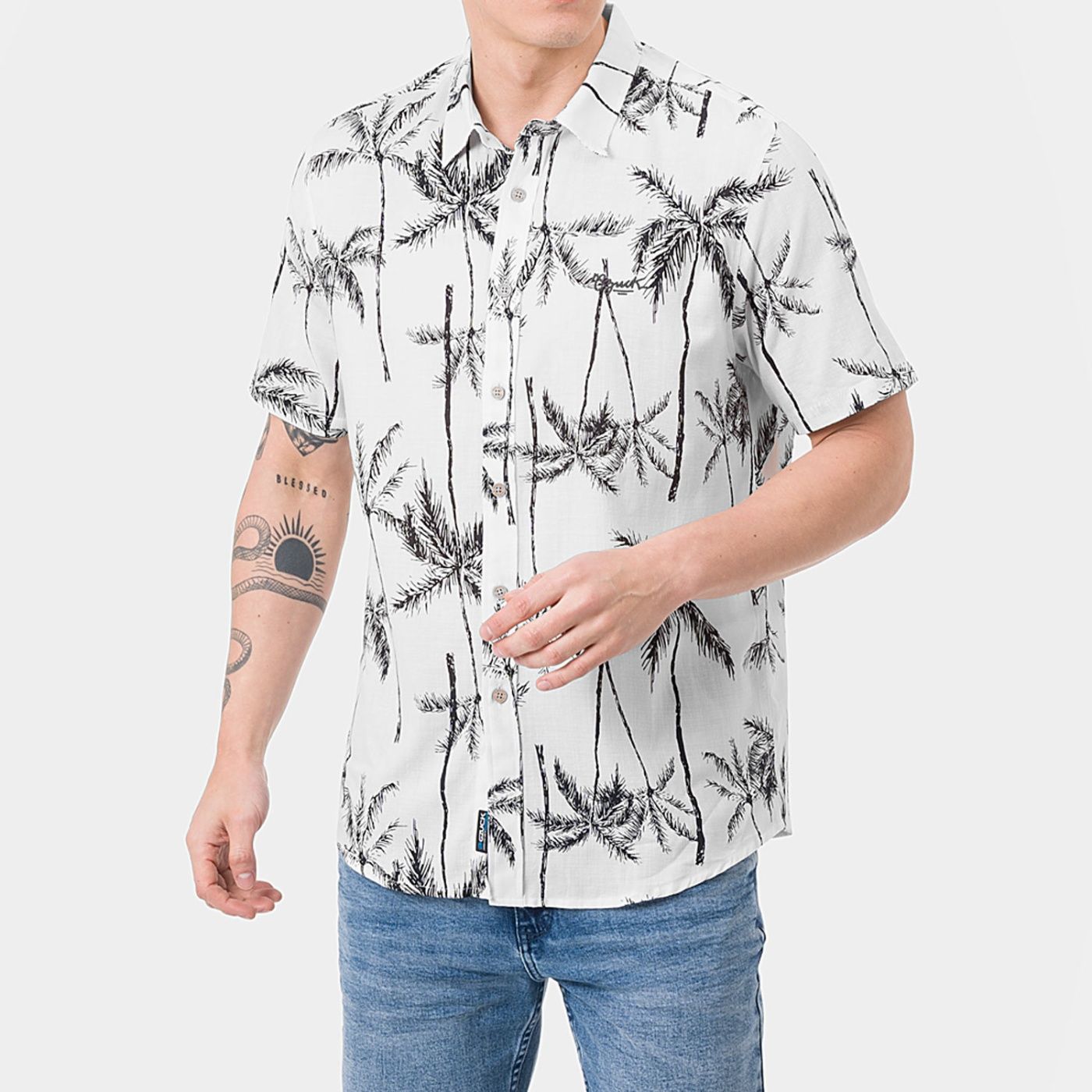 CAMISA MANGA CORTA HOMBRE GZUCK ZEN PALMX - 1