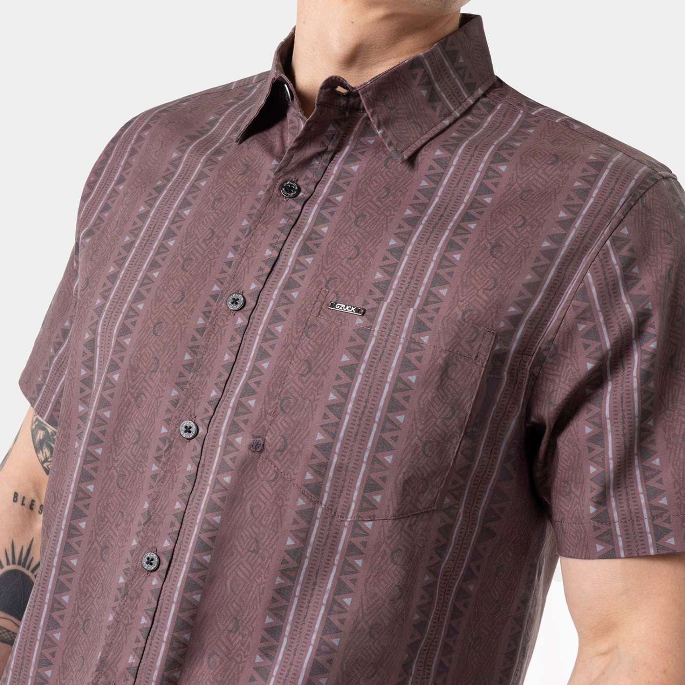 CAMISA MANGA CORTA HOMBRE GZUCK SUMMER LINES - 3