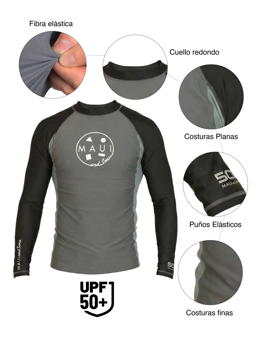 POLO MANGA CORTA ALGODÓN HOMBRE MAUI AND SONS - 5