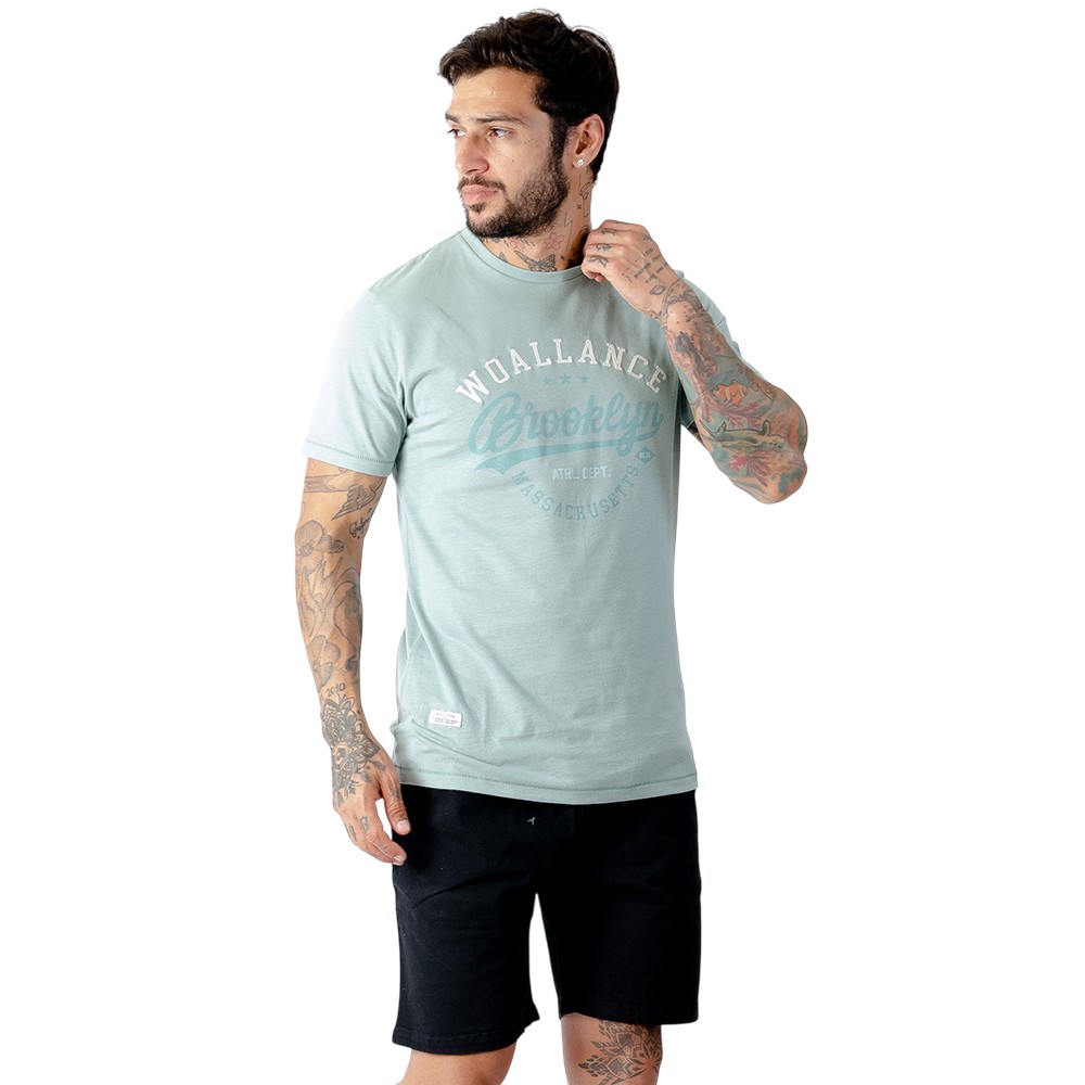 POLO MANGA CORTA ALGODÓN HOMBRE WOALLANCE PREMIUM BROWN - 2