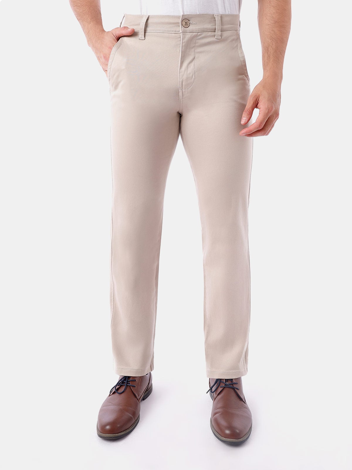 PANTALÓN ALGODÓN REGULAR HOMBRE KANSAS SATIN - 1