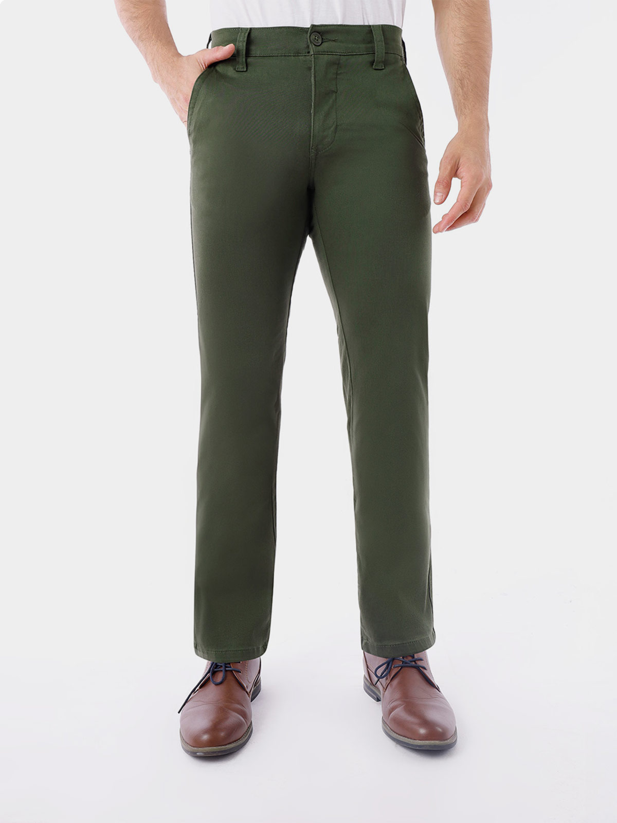 PANTALÓN ALGODÓN REGULAR HOMBRE KANSAS SATIN - 1