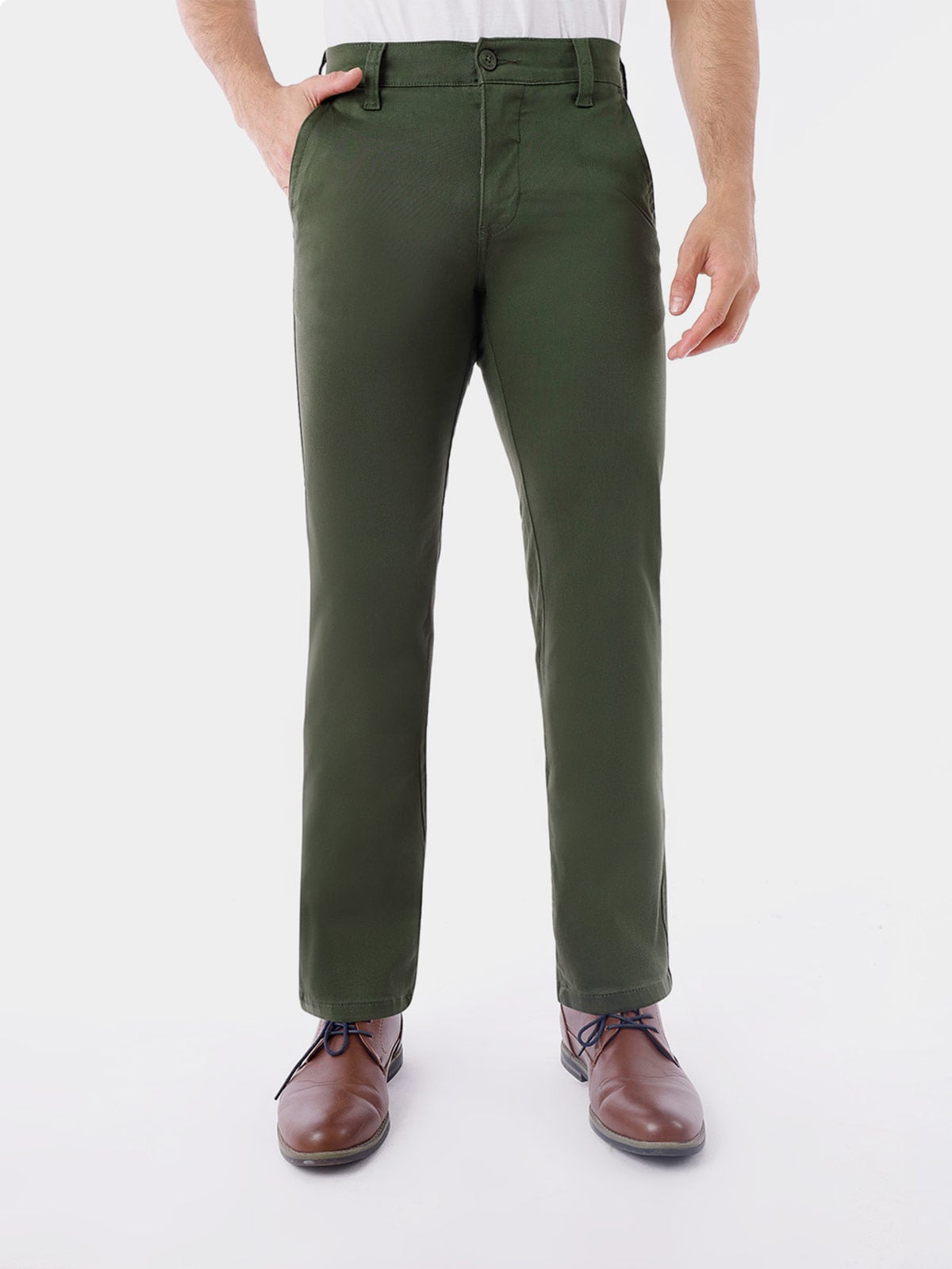 PANTALÓN ALGODÓN REGULAR HOMBRE KANSAS SATIN - 1