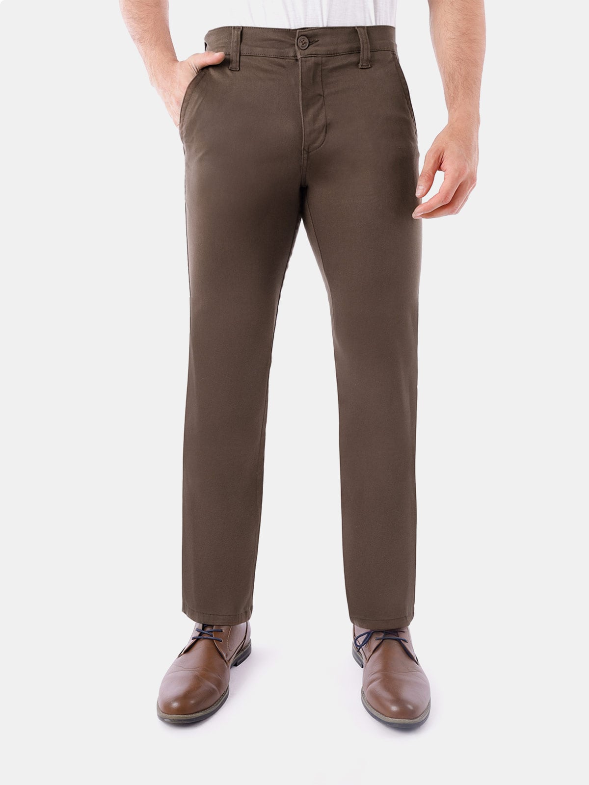 PANTALÓN ALGODÓN REGULAR HOMBRE KANSAS SATIN - 1