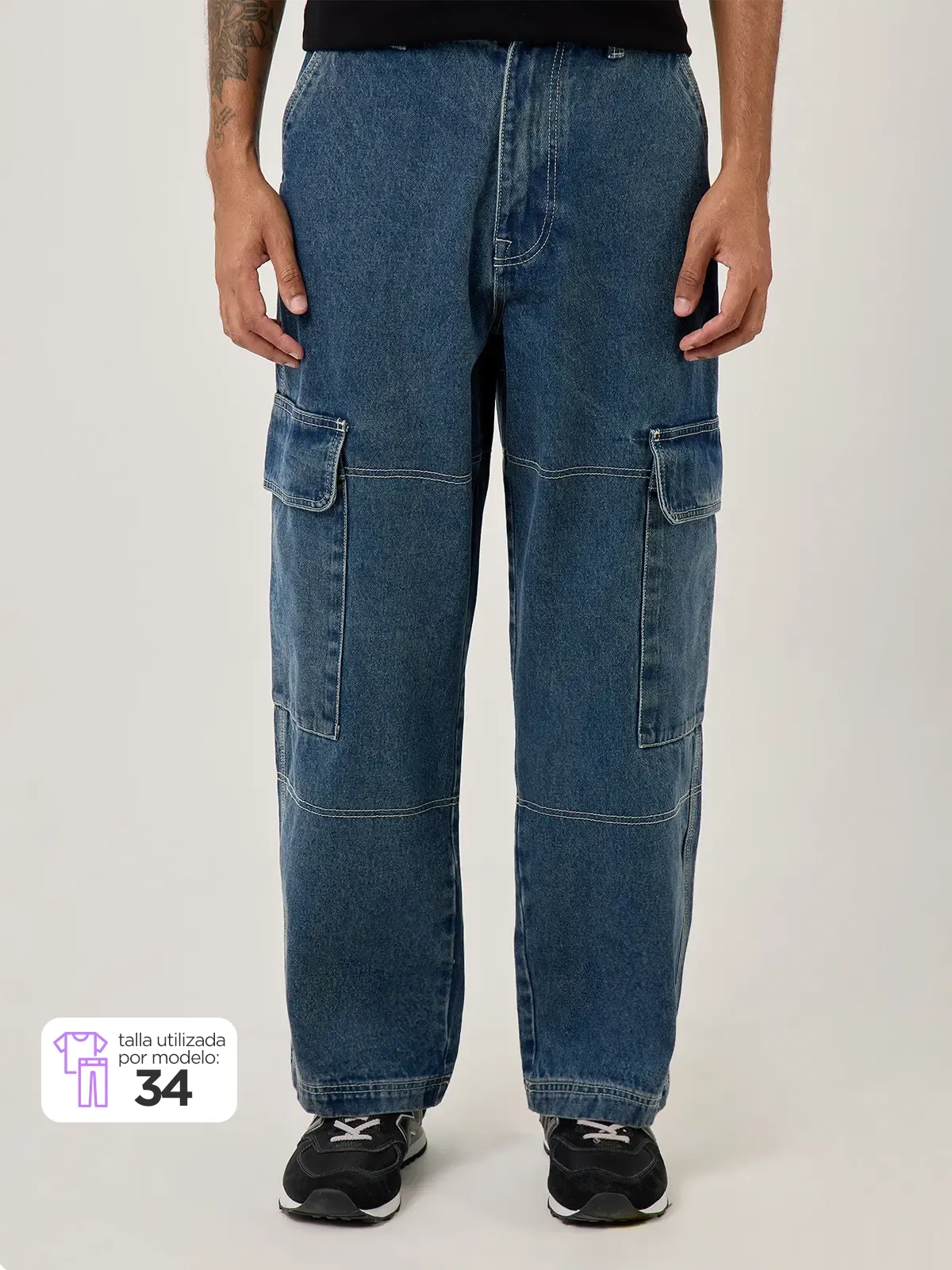 JEANS ALGODÓN HOMBRE INDEX BARGO - 1