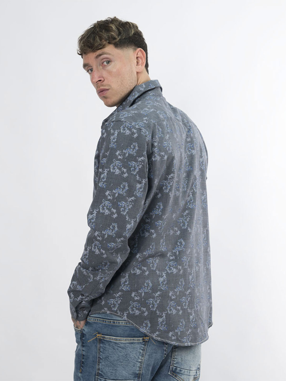 CAMISA MANGA LARGA ALGODÓN HOMBRE BLACKOUT - 3