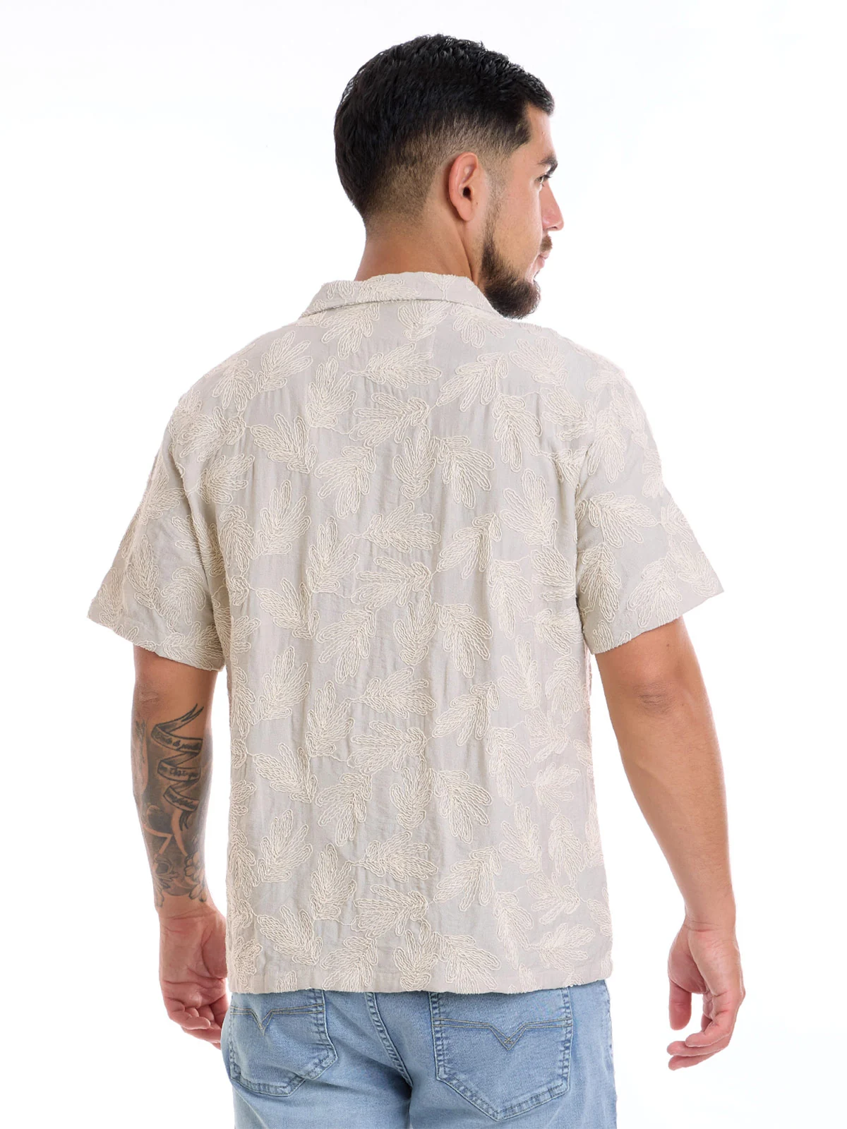 CAMISA MANGA CORTA ALGODÓN HOMBRE METAL JEANS HAWAI - 2