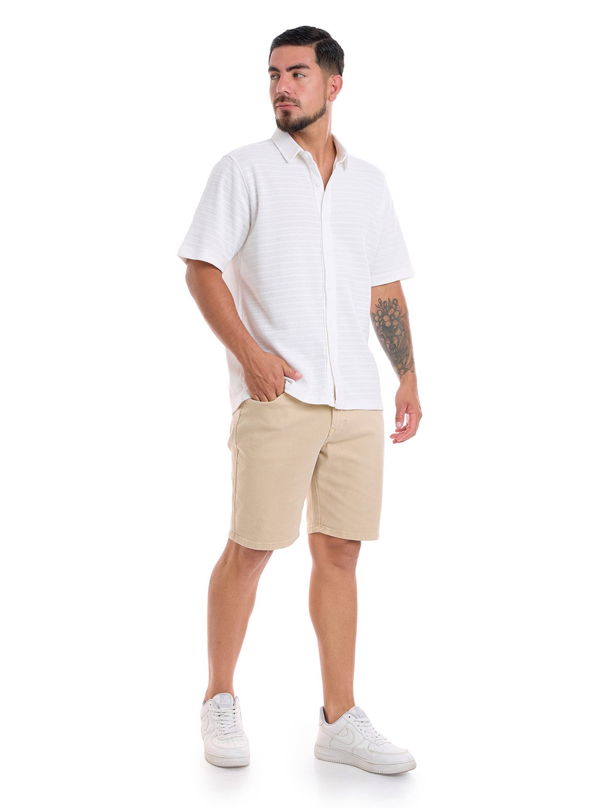 CAMISA MANGA CORTA ALGODÓN HOMBRE METAL JEANS DRAKE - 5