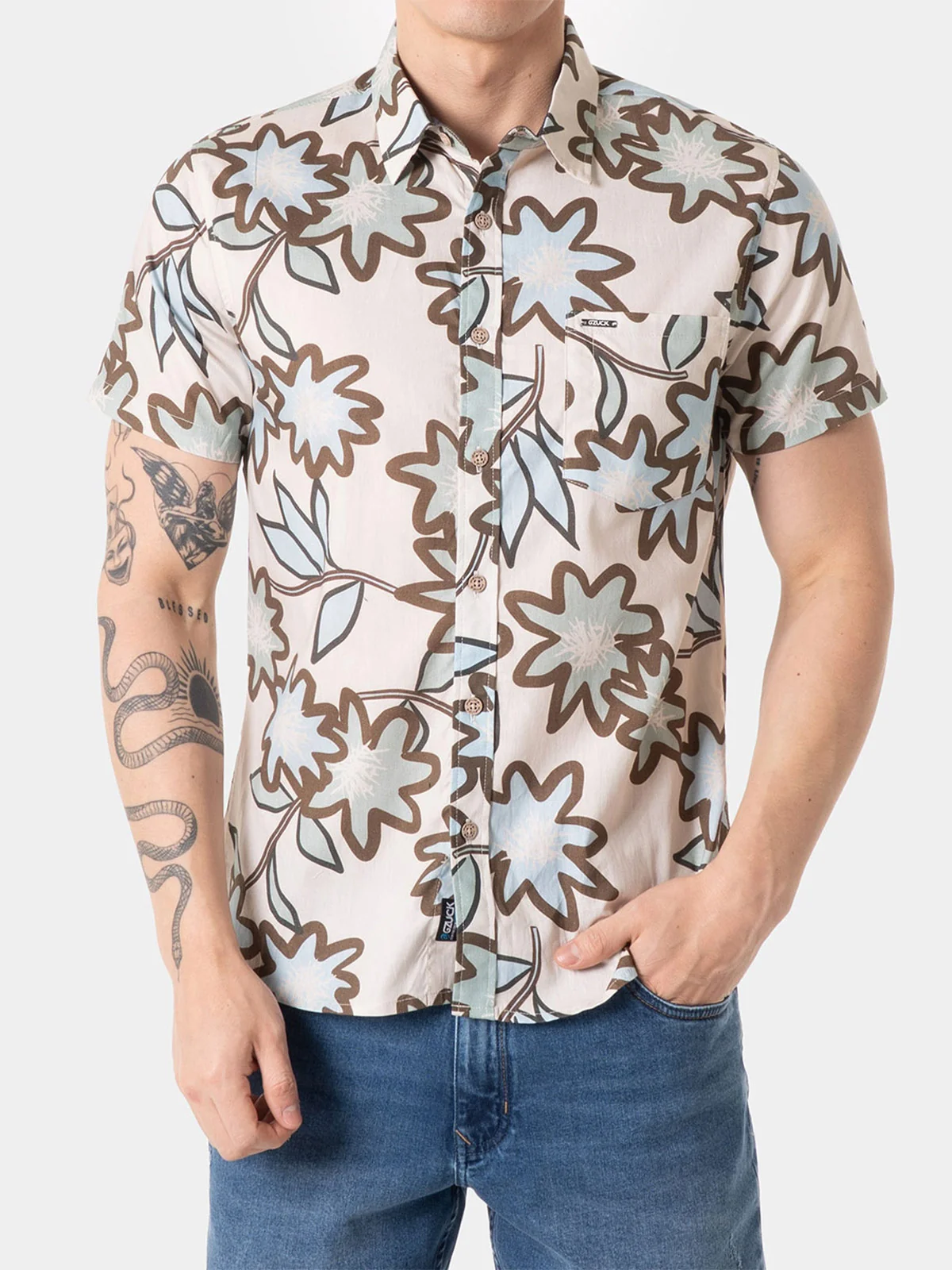 CAMISA MANGA CORTA HOMBRE GZUCK ADELX - 1