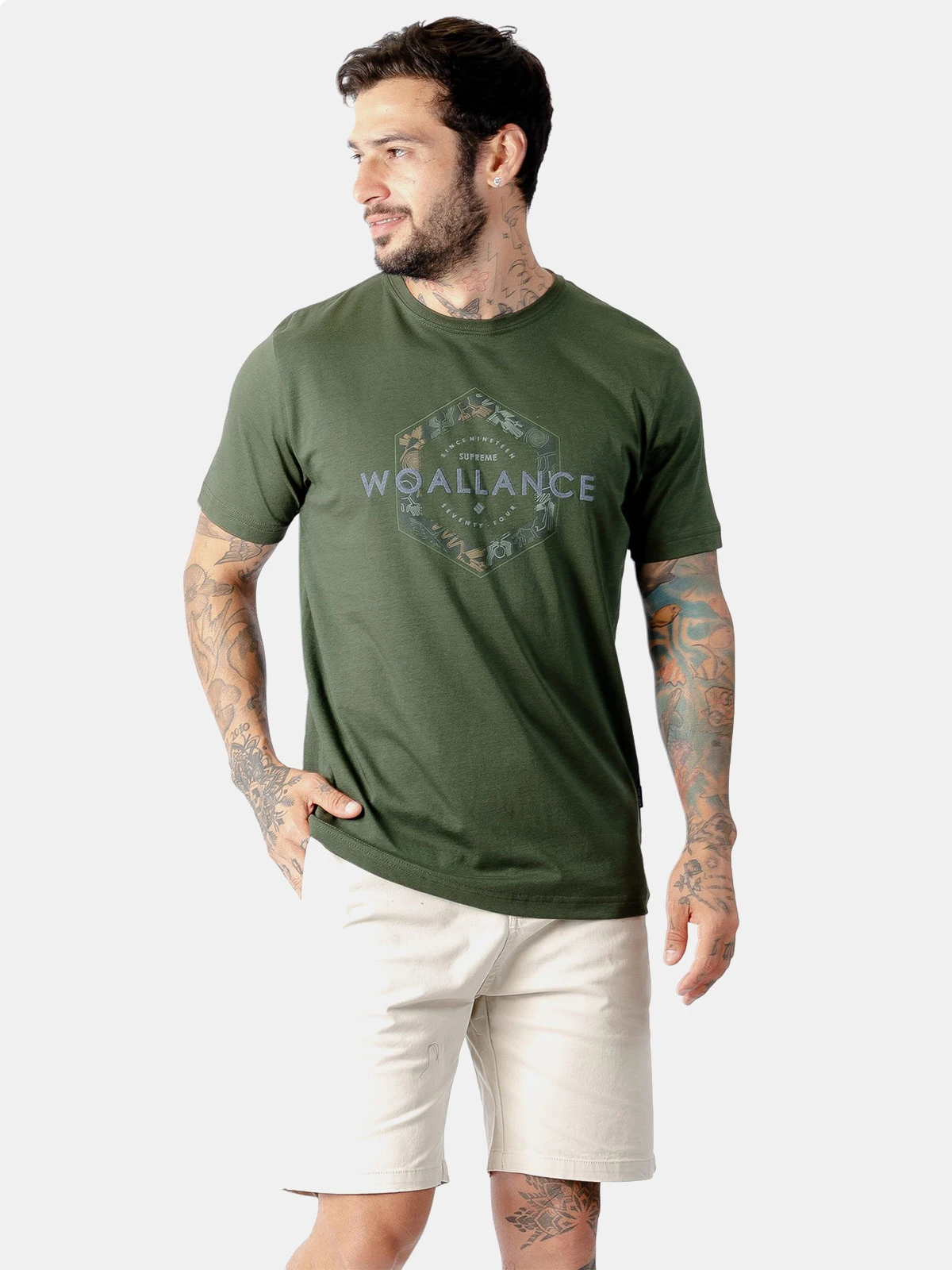 POLO ALGODÓN MANGA CORTA HOMBRE WOALLANCE CLASICO - 3
