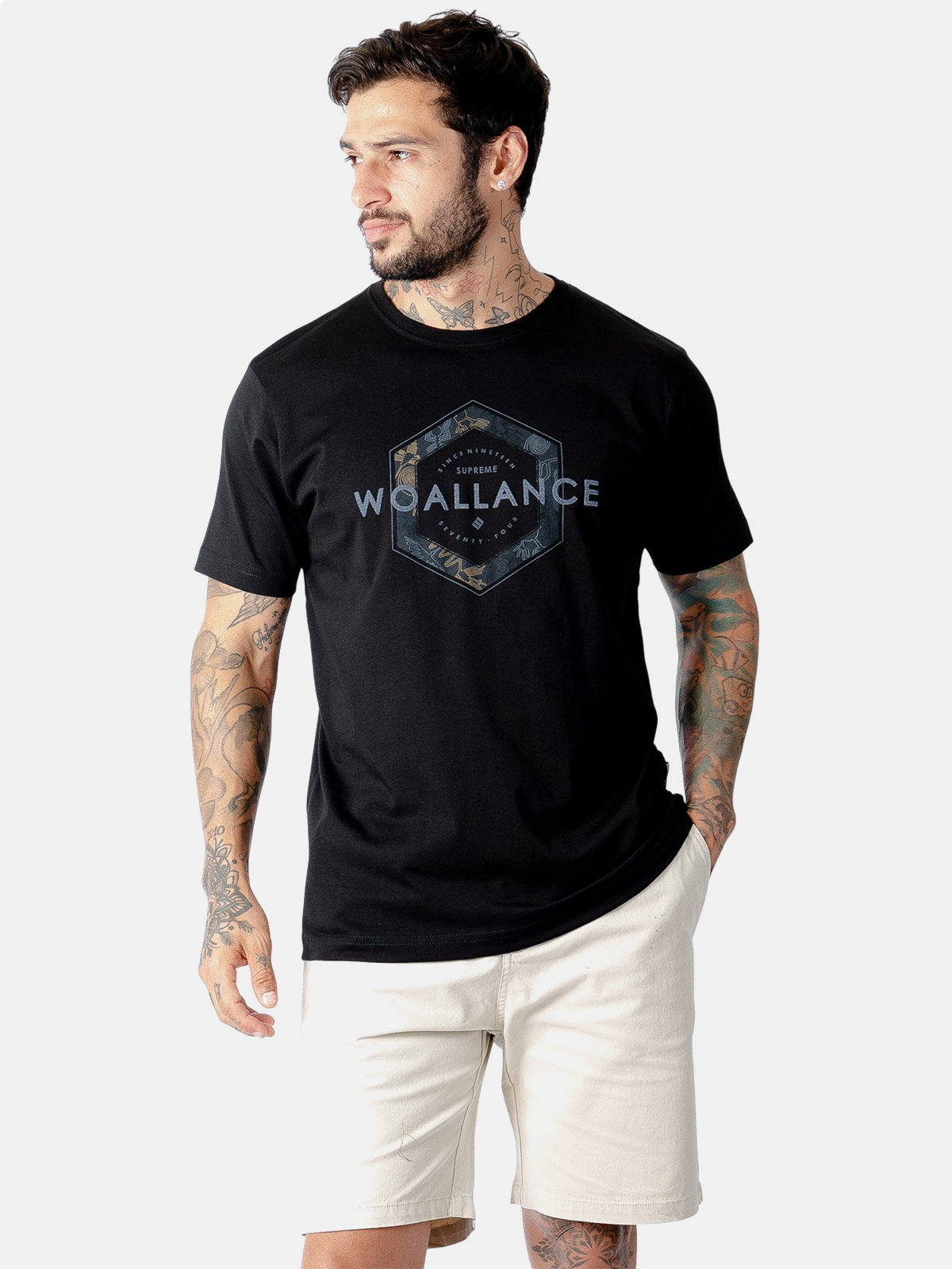 POLO ALGODÓN MANGA CORTA HOMBRE WOALLANCE CLASICO - 3