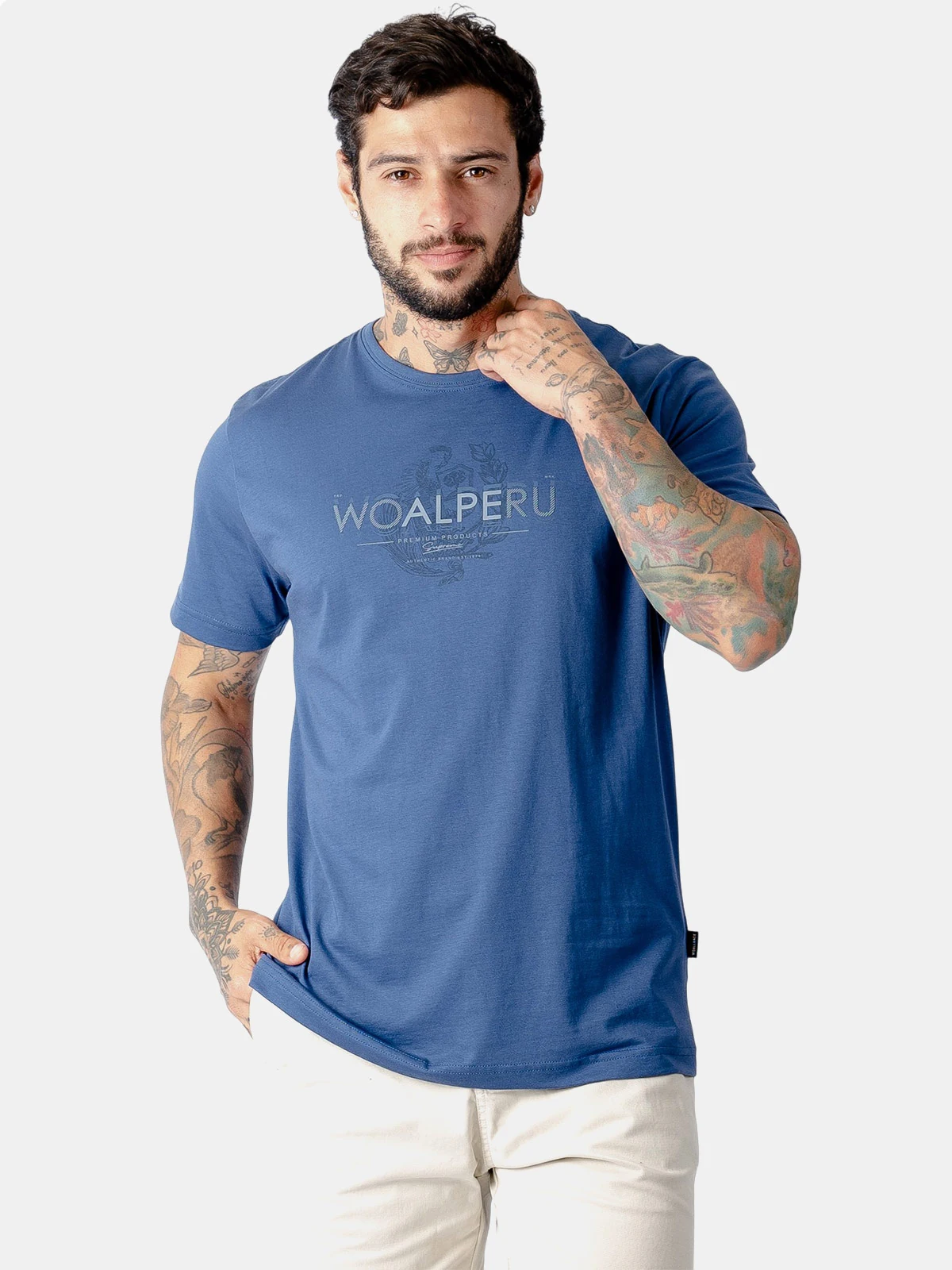 POLO ALGODÓN MANGA CORTA HOMBRE WOALLANCE CLASICO - 3