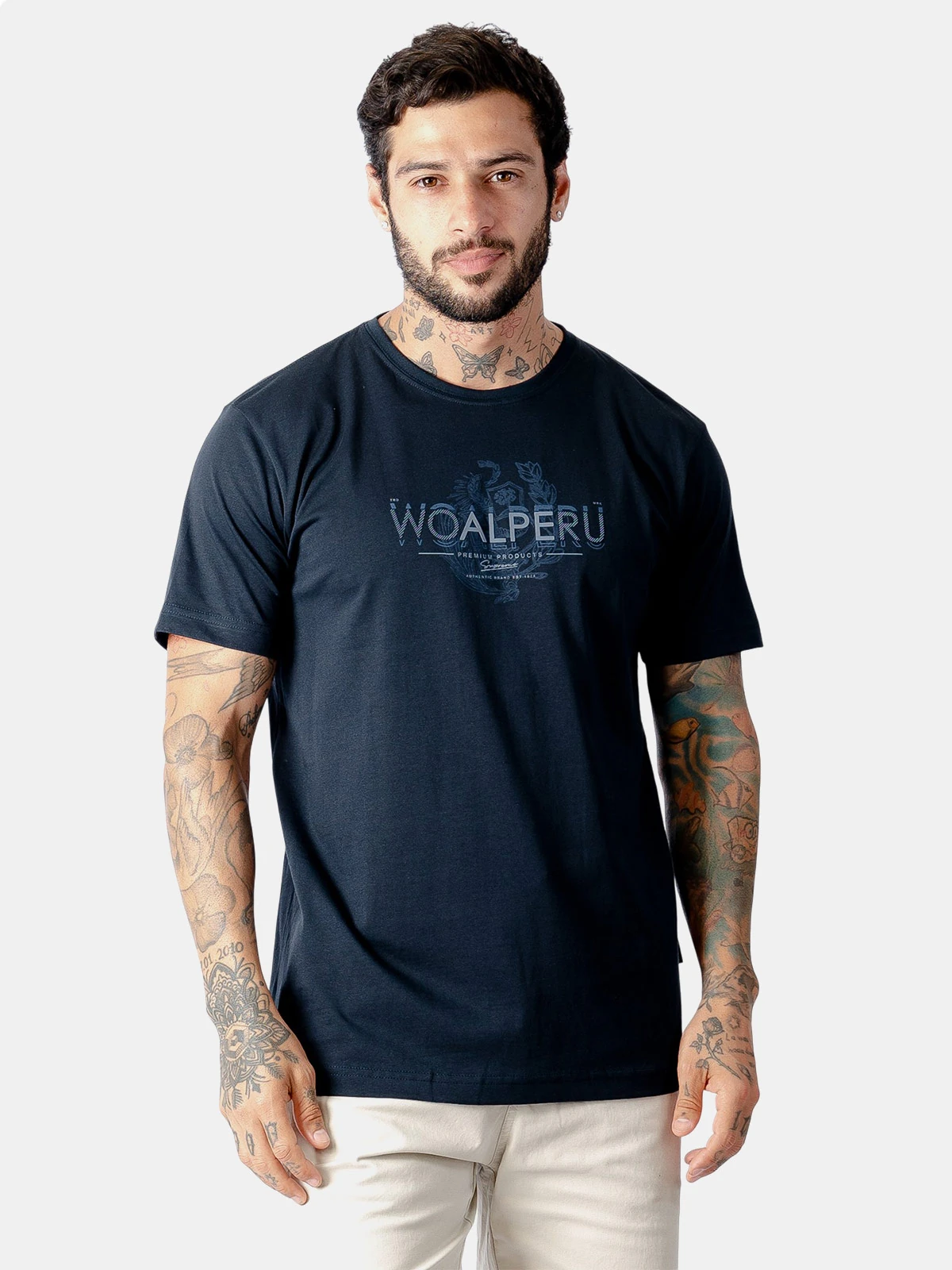 POLO ALGODÓN MANGA CORTA HOMBRE WOALLANCE CLASICO - 1