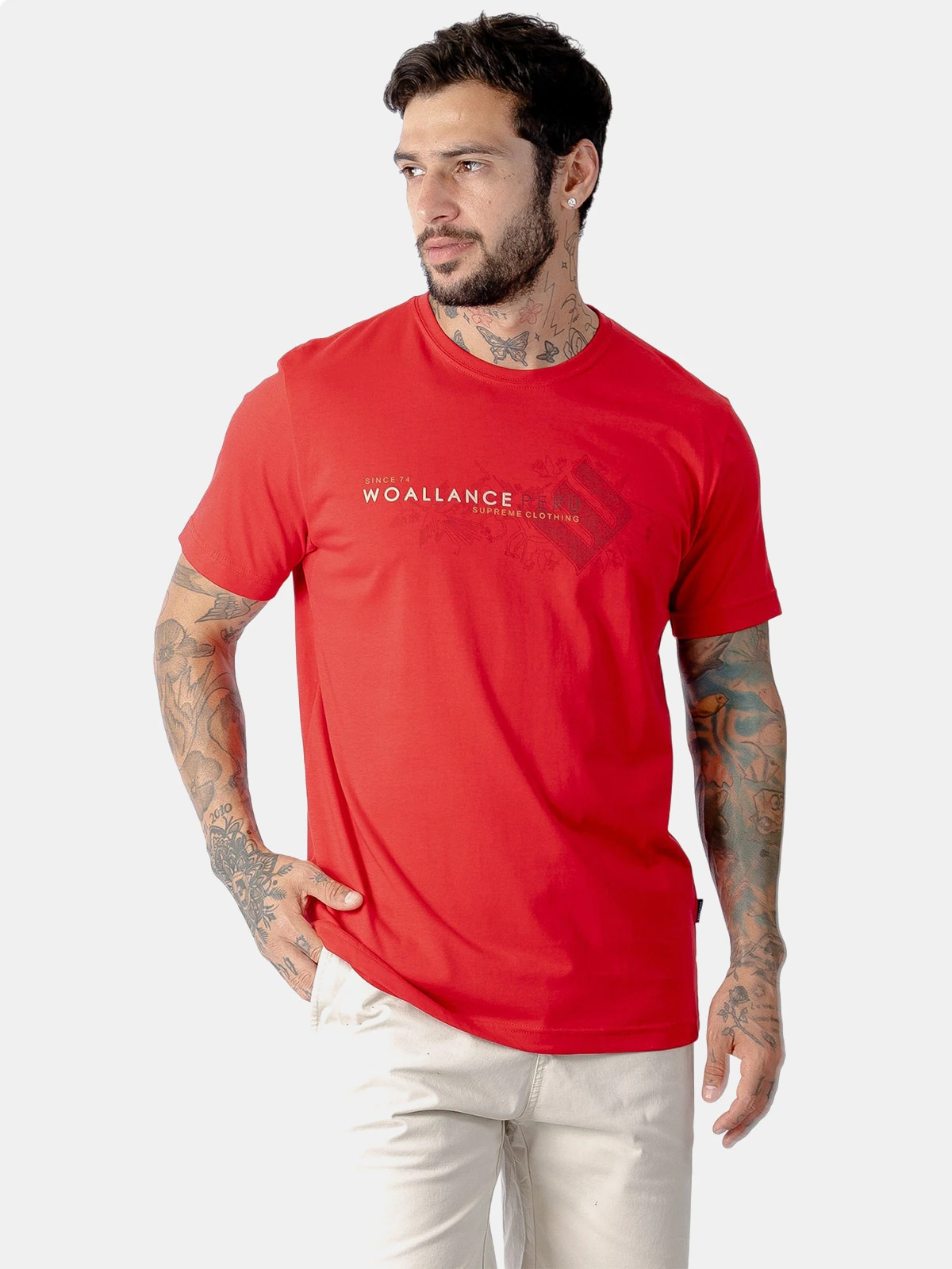 POLO ALGODÓN MANGA CORTA HOMBRE WOALLANCE CLASICO - 1