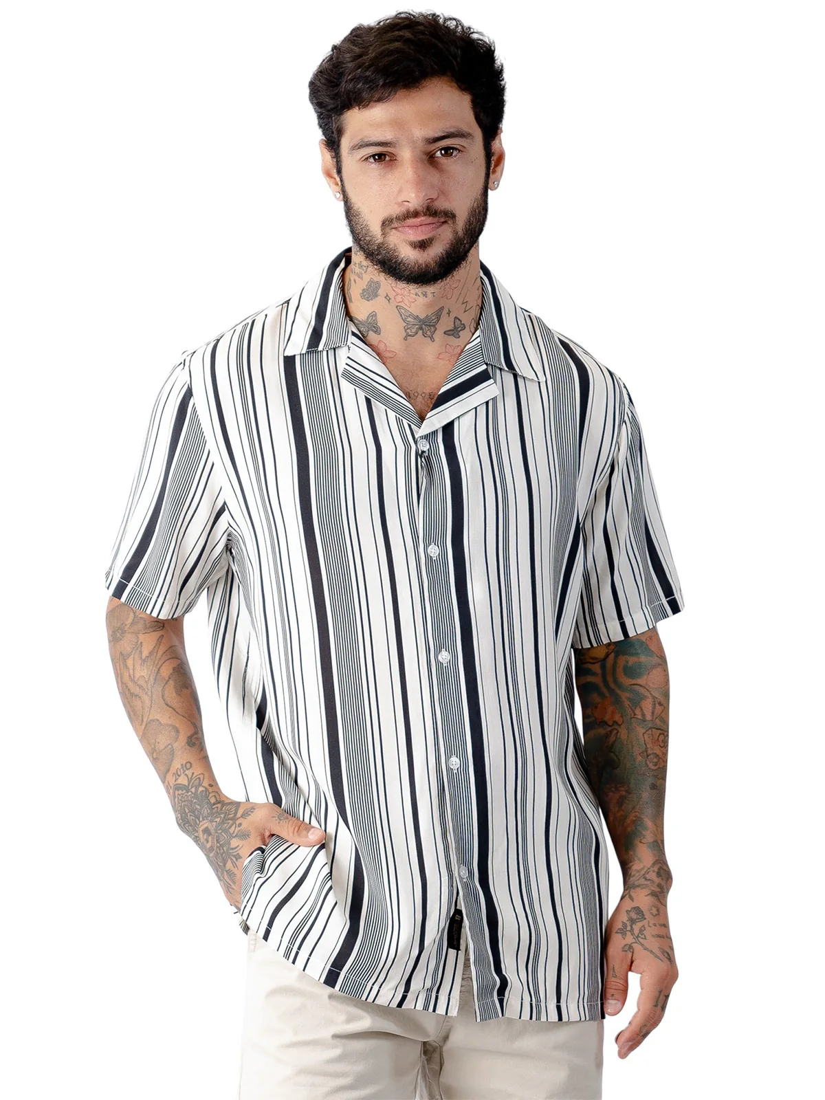CAMISA MANGA CORTA ALGODÓN HOMBRE BLACKOUT - 1