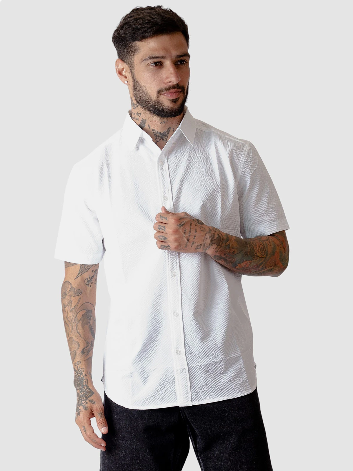 CAMISA MANGA CORTA HOMBRE WOALLANCE PALMER - 1