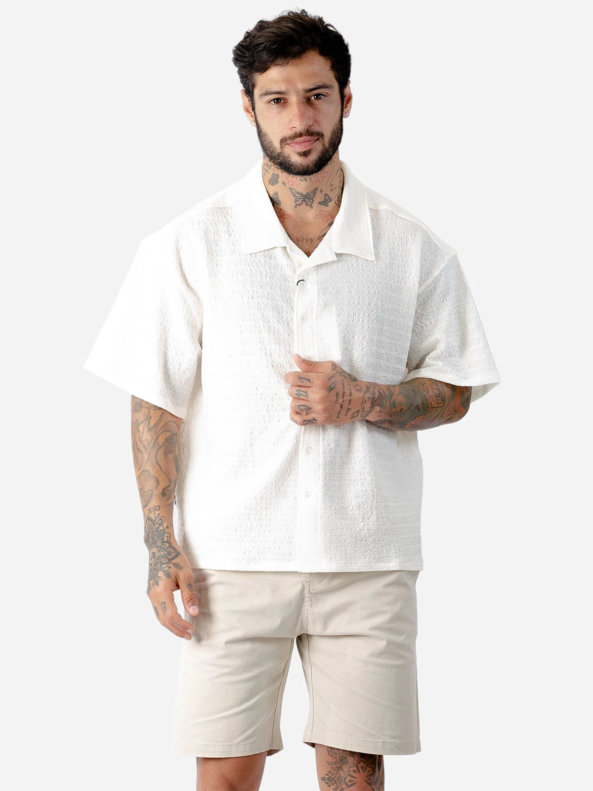 CAMISA MANGA CORTA ALGODÓN HOMBRE BLACKOUT - 1
