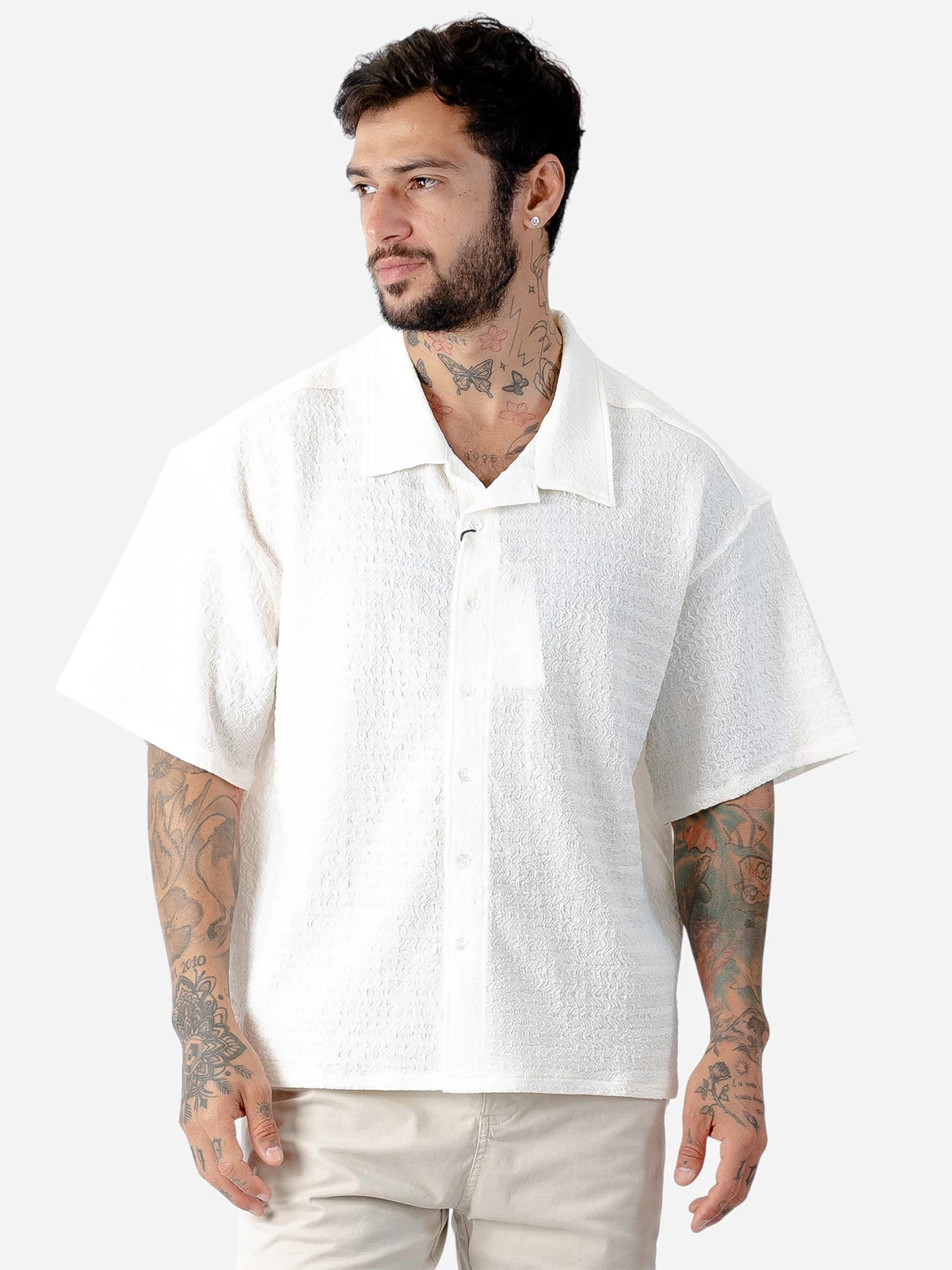 CAMISA MANGA CORTA ALGODÓN HOMBRE BLACKOUT - 3