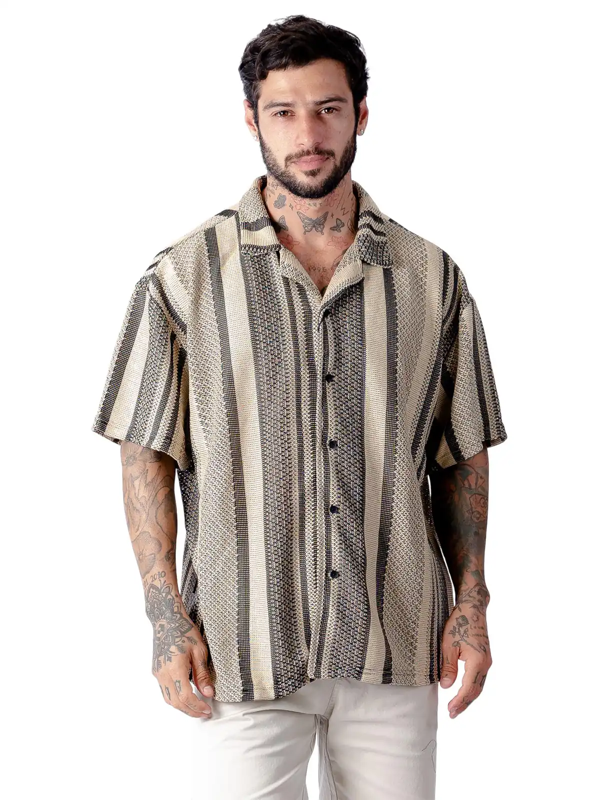 CAMISA MANGA CORTA ALGODÓN HOMBRE BLACKOUT - 1