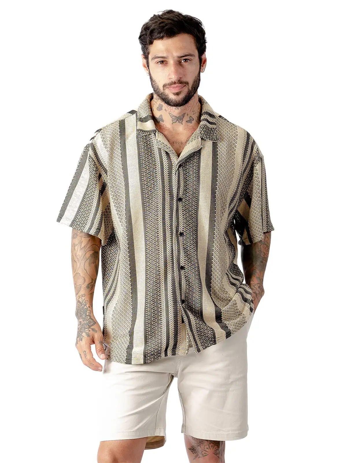 CAMISA MANGA CORTA ALGODÓN HOMBRE BLACKOUT - 3