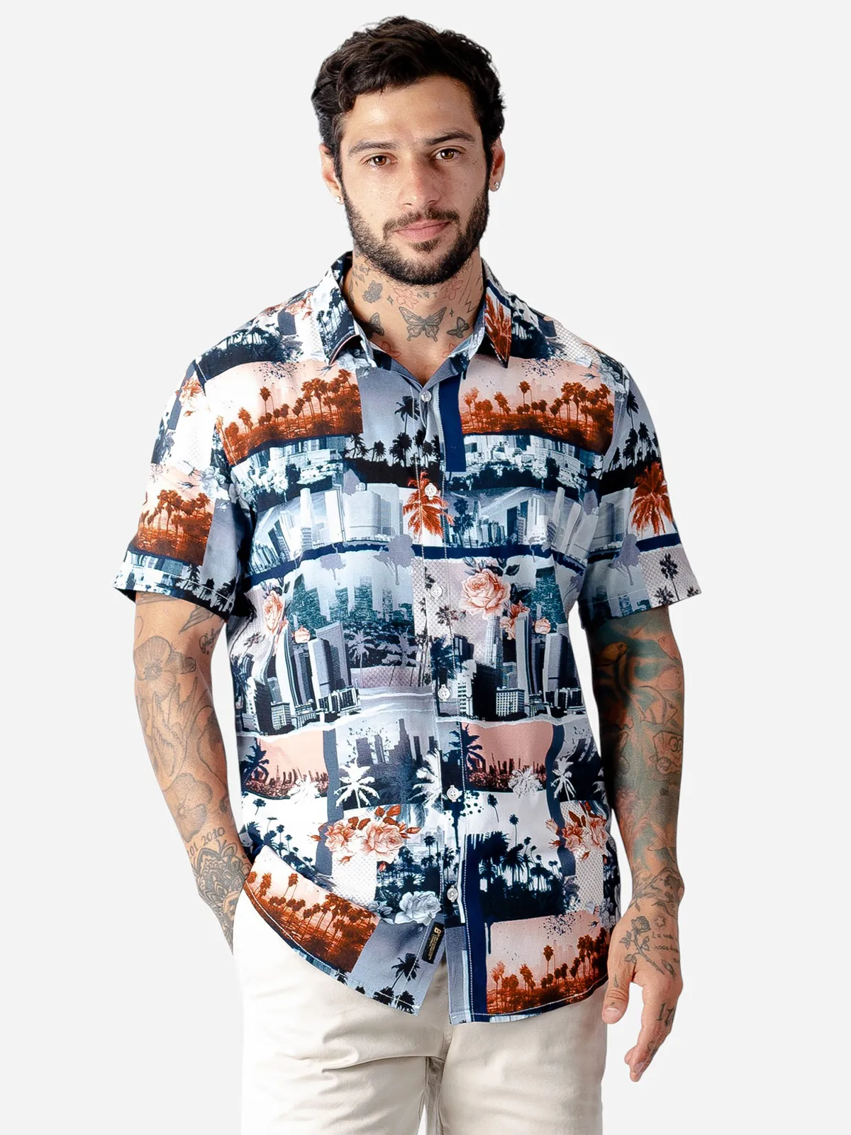 CAMISA MANGA CORTA ALGODÓN HOMBRE BLACKOUT - 1