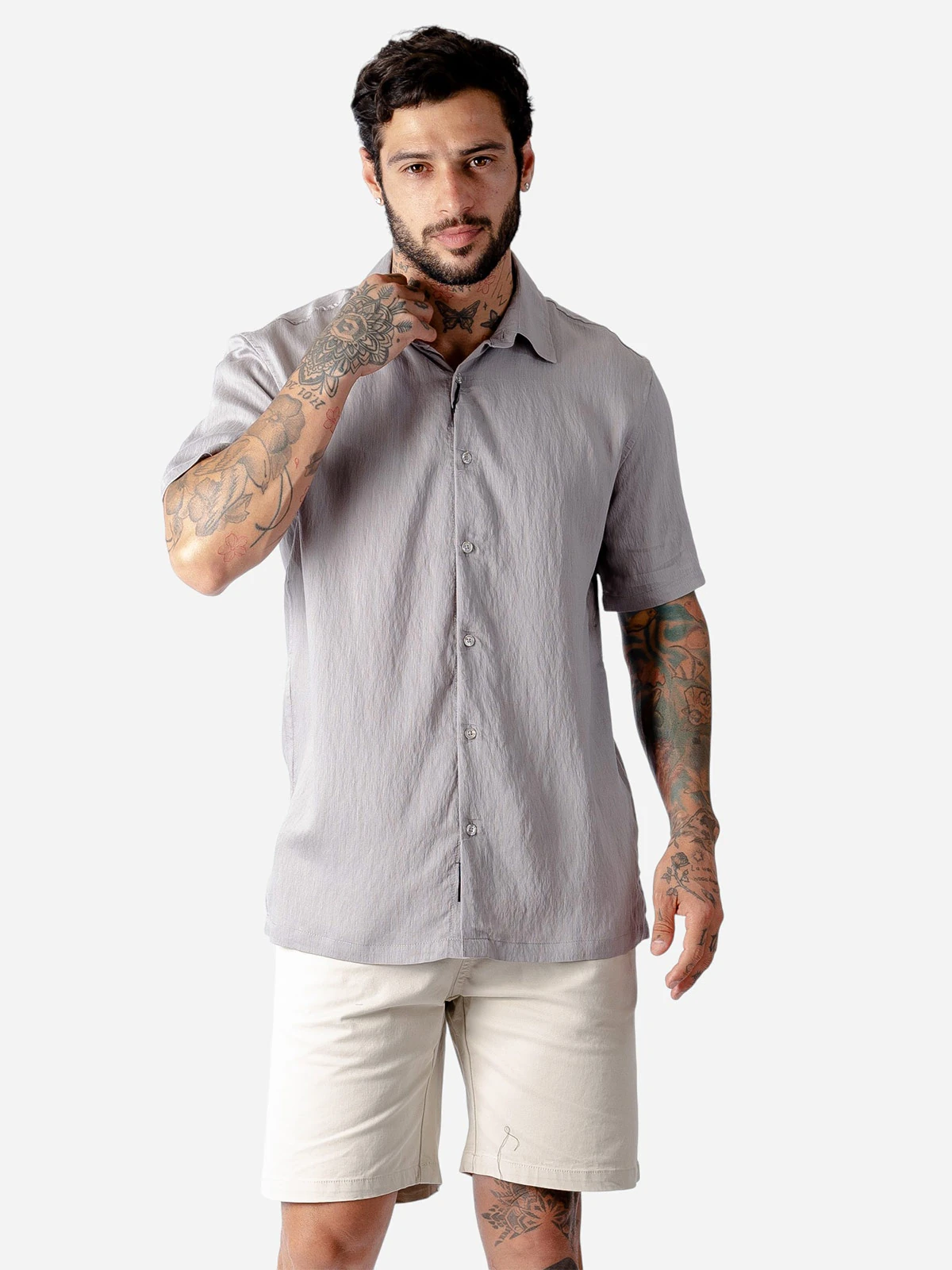 CAMISA MANGA CORTA ALGODÓN HOMBRE BLACKOUT - 3