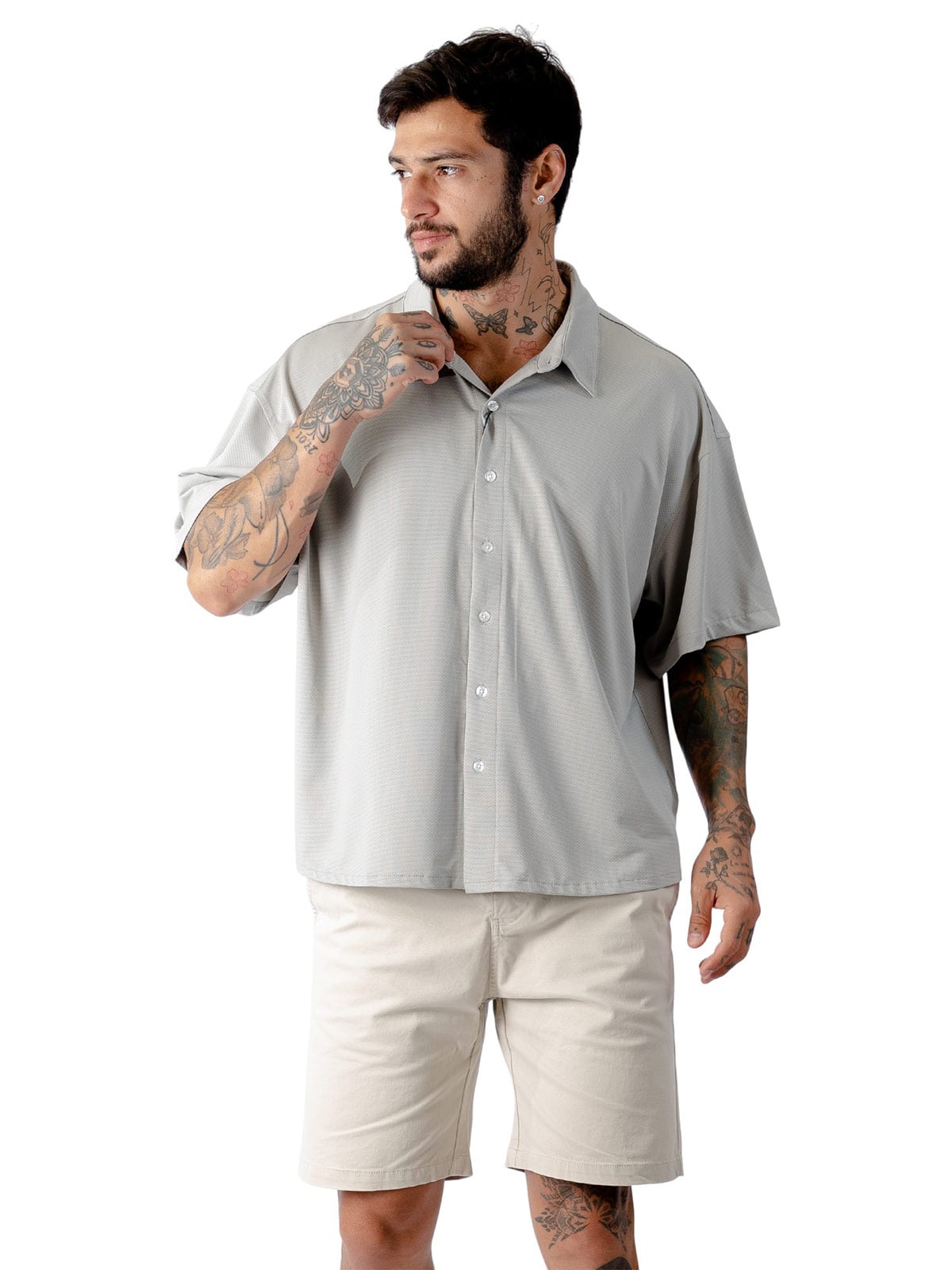 CAMISA MANGA CORTA ALGODÓN HOMBRE BLACKOUT - 3