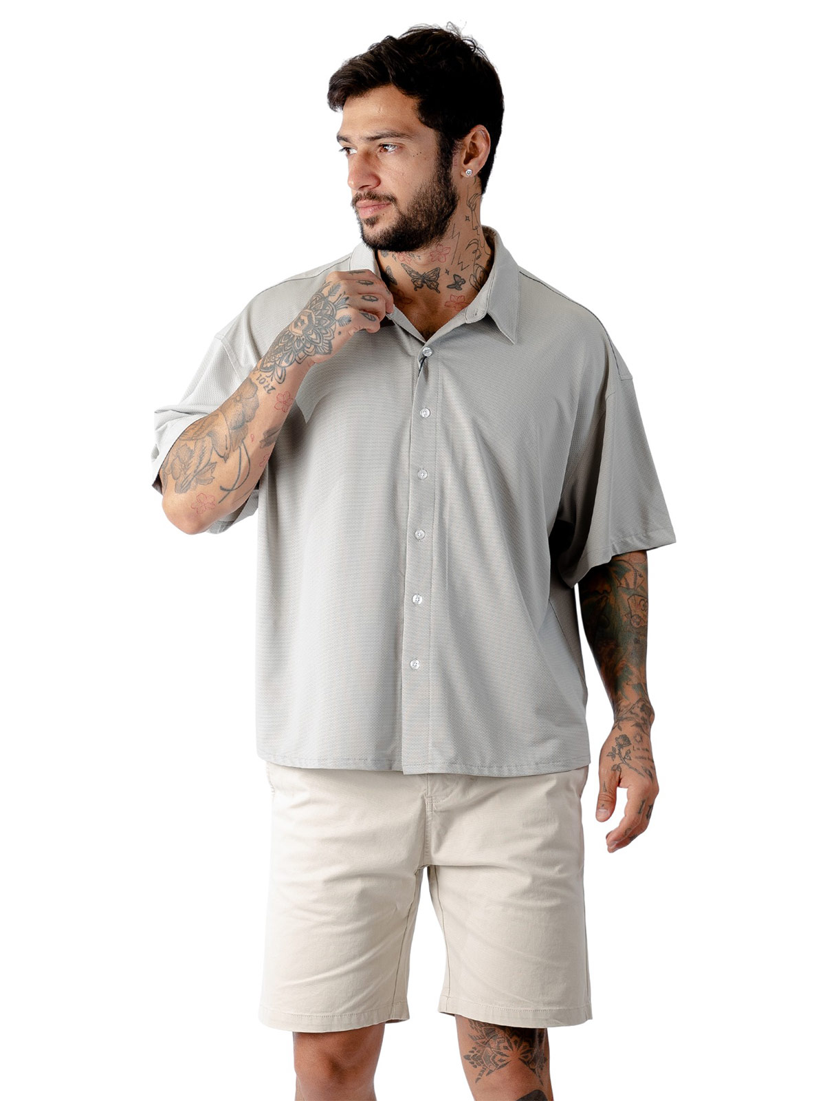 CAMISA MANGA CORTA ALGODÓN HOMBRE BLACKOUT - 3