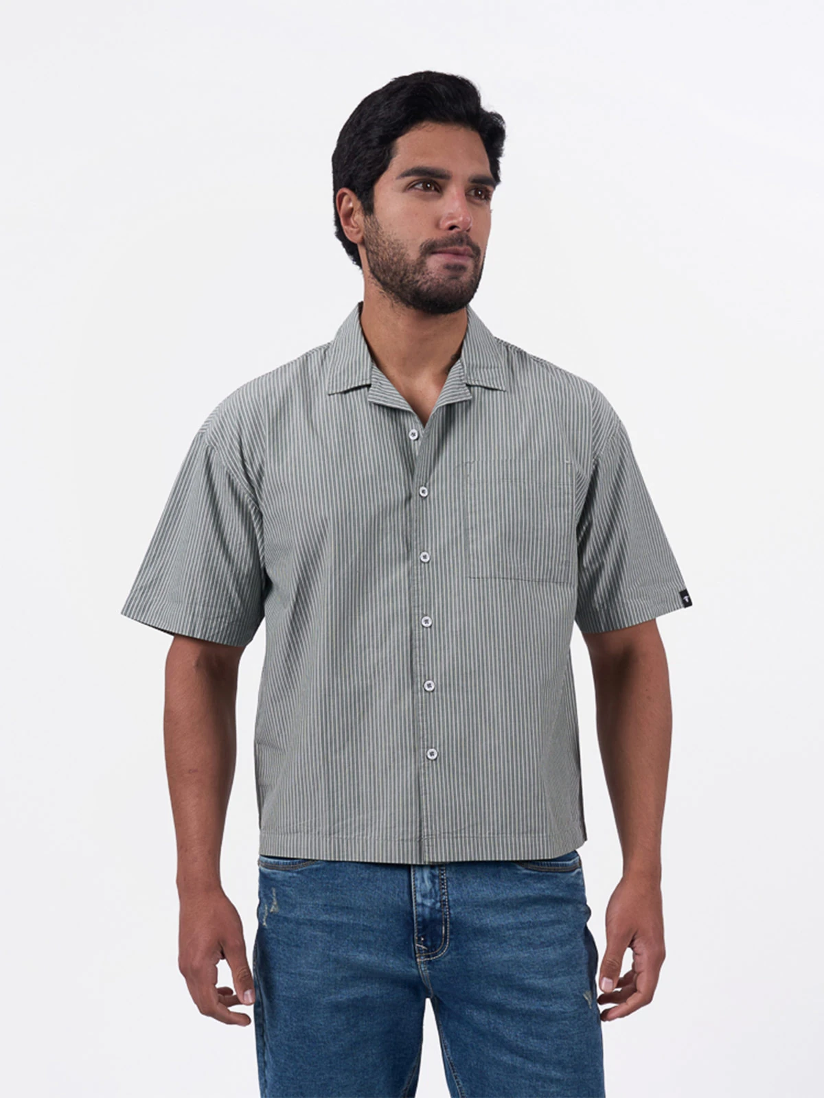 CAMISA MANGA CORTA ALGODÓN HOMBRE BRONCO GREYSON - 1