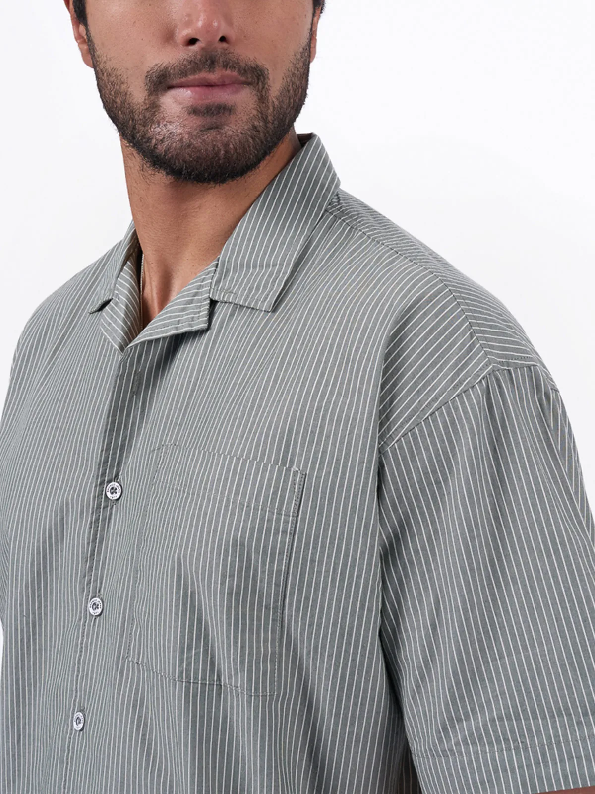 CAMISA MANGA CORTA ALGODÓN HOMBRE BRONCO GREYSON - 2