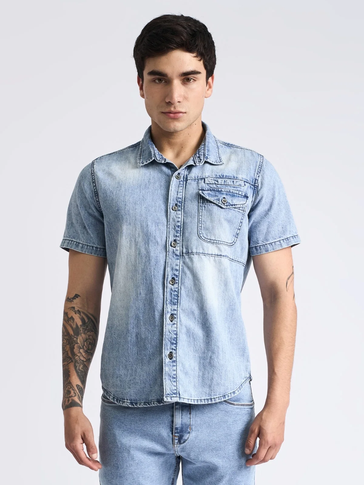 CAMISA MANGA CORTA ALGODÓN HOMBRE PARADA 111 - 1