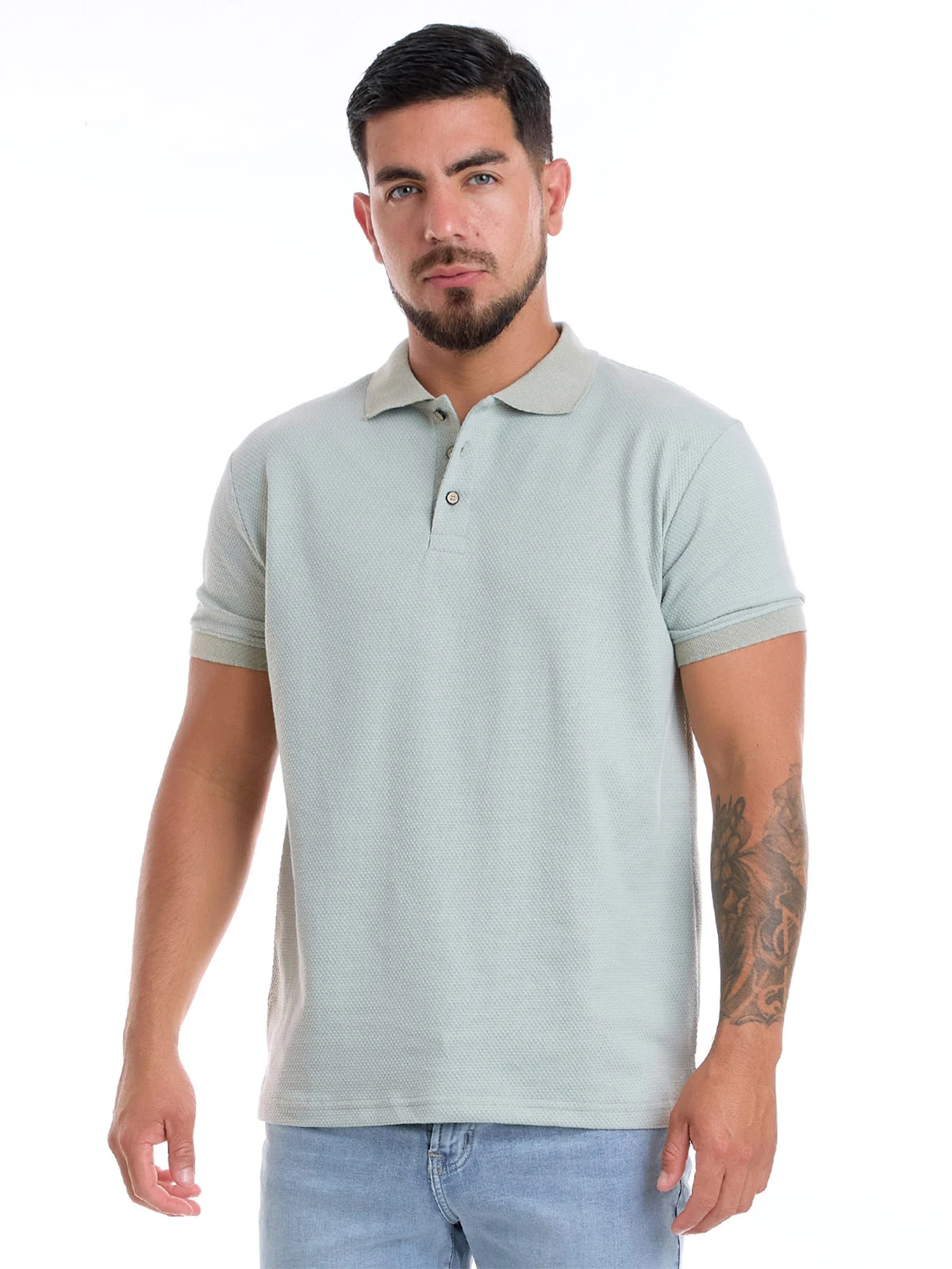 POLO MANGA CORTA ALGODÓN HOMBRE METAL JEANS COSTA - 1