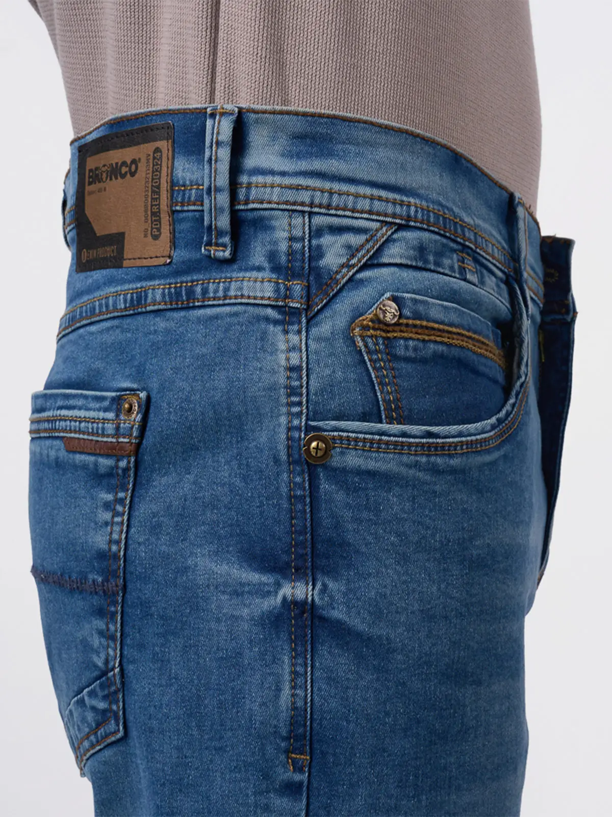 JEANS ALGODÓN REGULAR HOMBRE BRONCO BUFFON - 3
