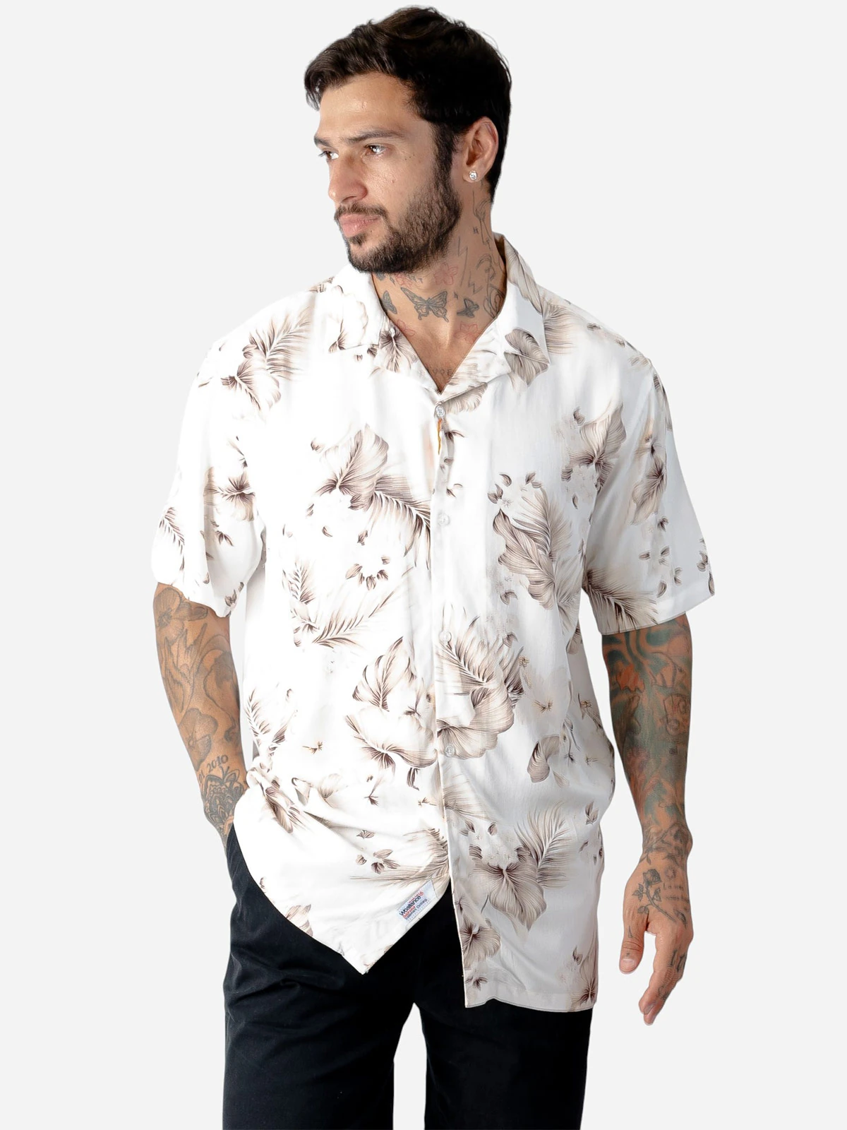 CAMISA MANGA CORTA ALGODÓN HOMBRE WOALLANCE CARTER - 1