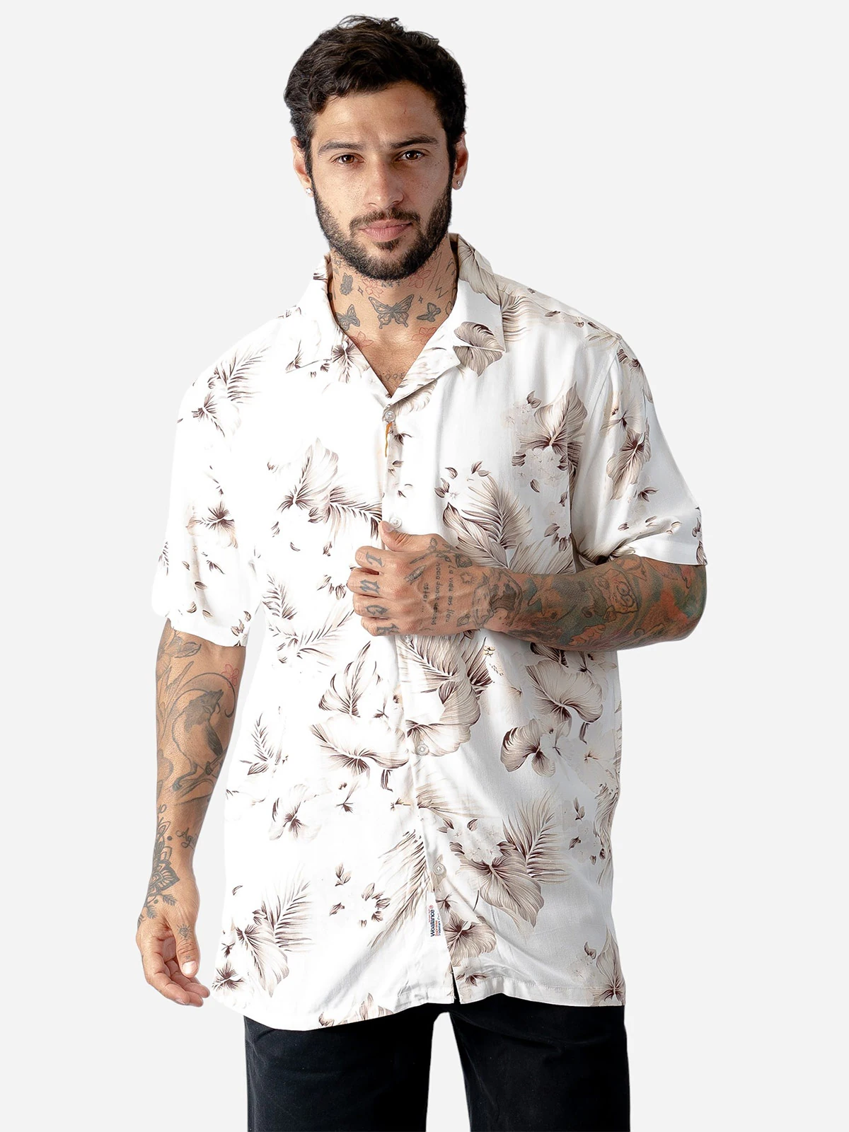 CAMISA MANGA CORTA ALGODÓN HOMBRE WOALLANCE CARTER - 3