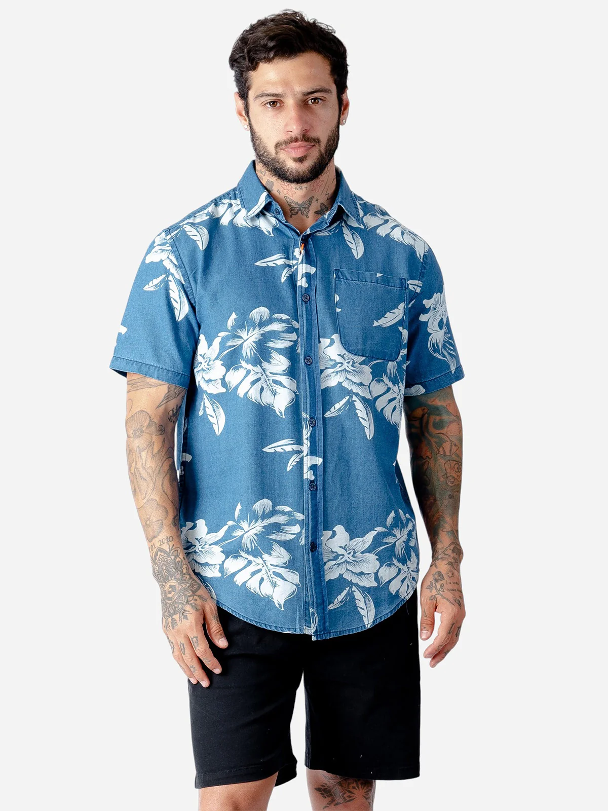 CAMISA MANGA CORTA ALGODÓN HOMBRE WOALLANCE TURQUIA - 1
