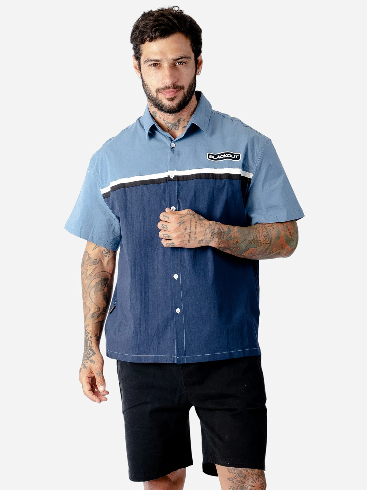CAMISA MANGA CORTA ALGODÓN HOMBRE BLACKOUT - 3